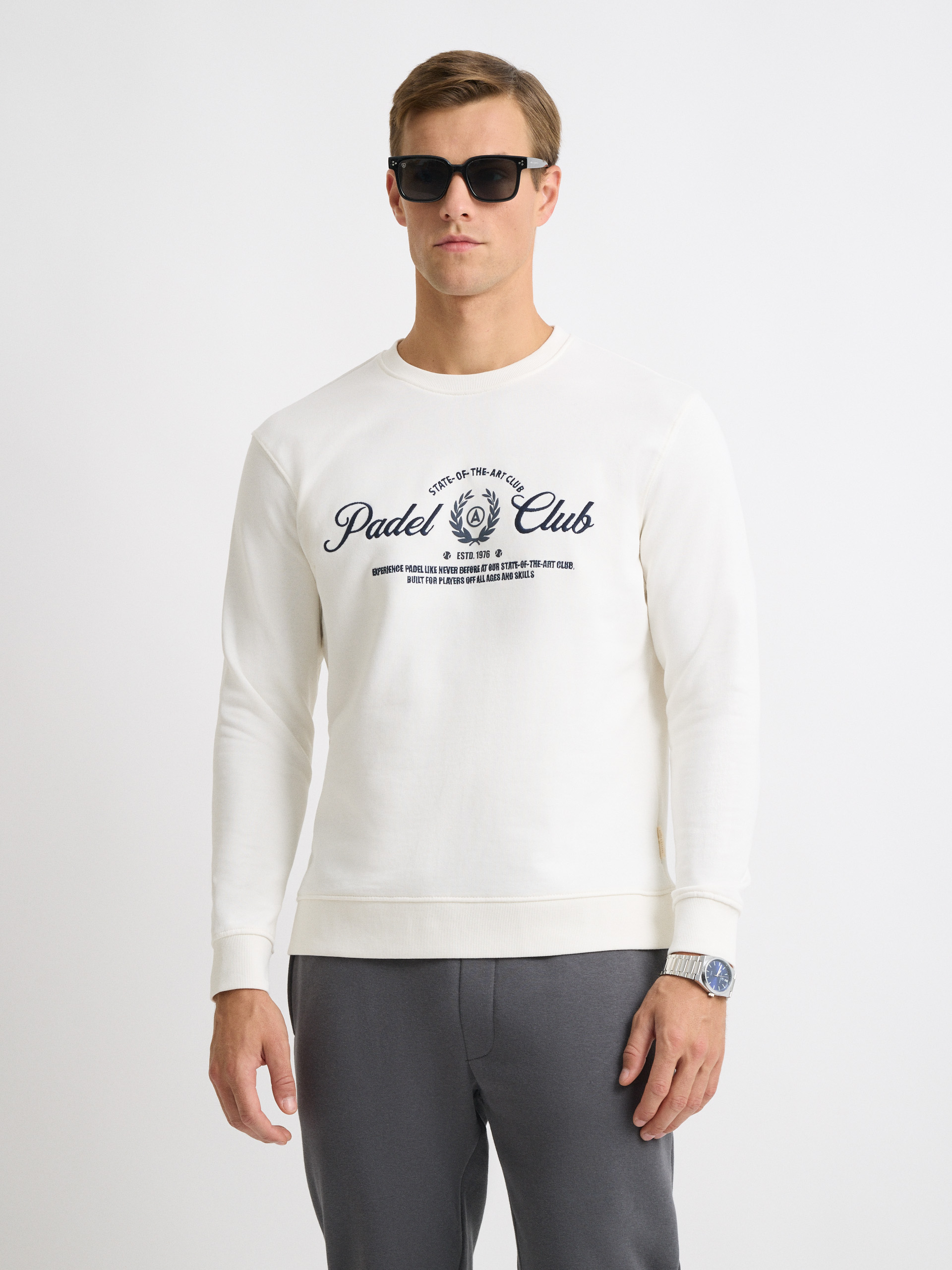 SUDADERA PLAYERS BLANCO
