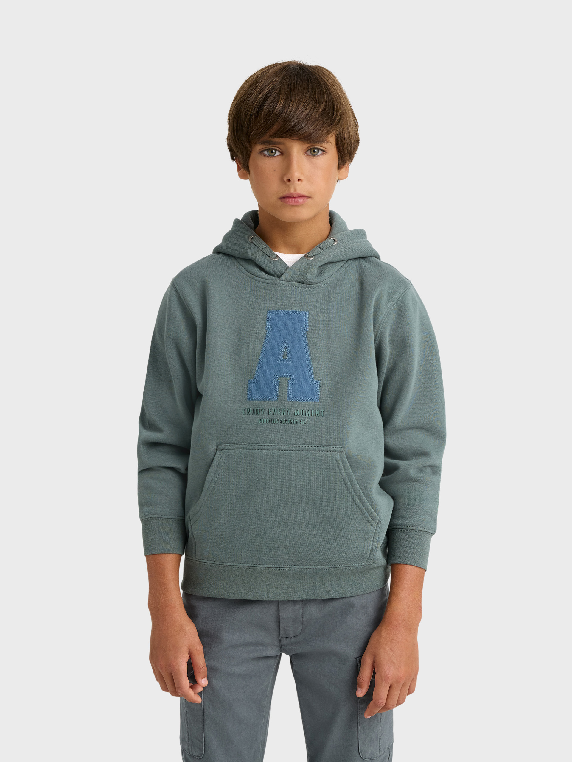 SUDADERA MOMENT KIDS VERDE
