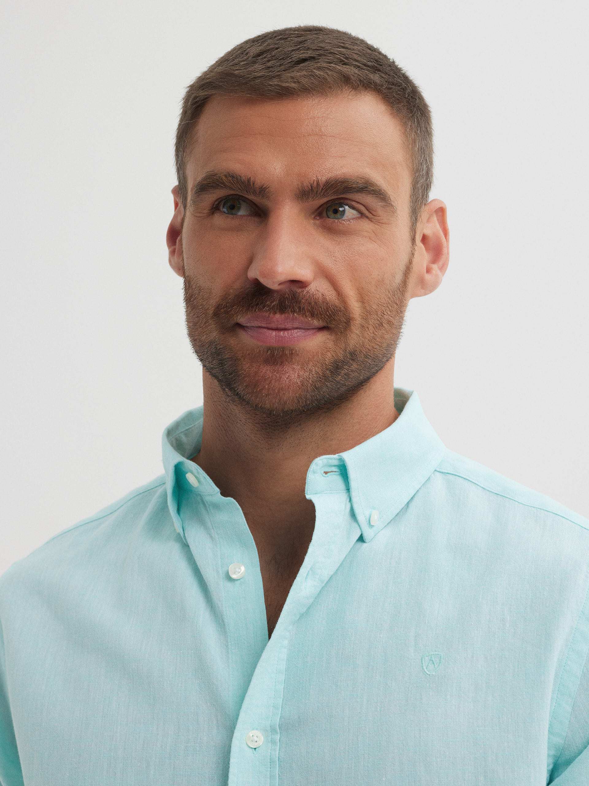 CAMISA LINO C. BOTON