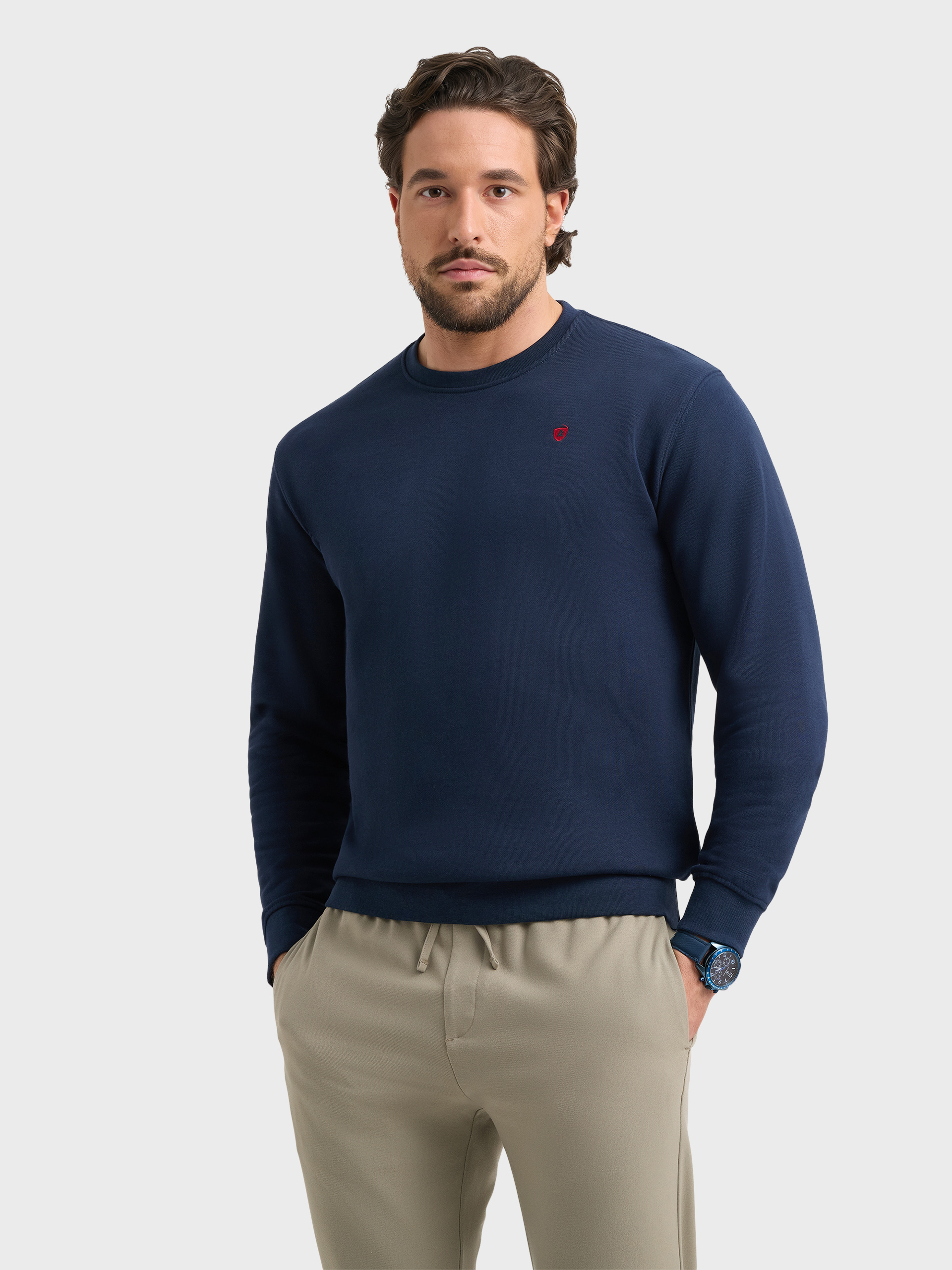 SUDADERA BASICA AZUL MARINO