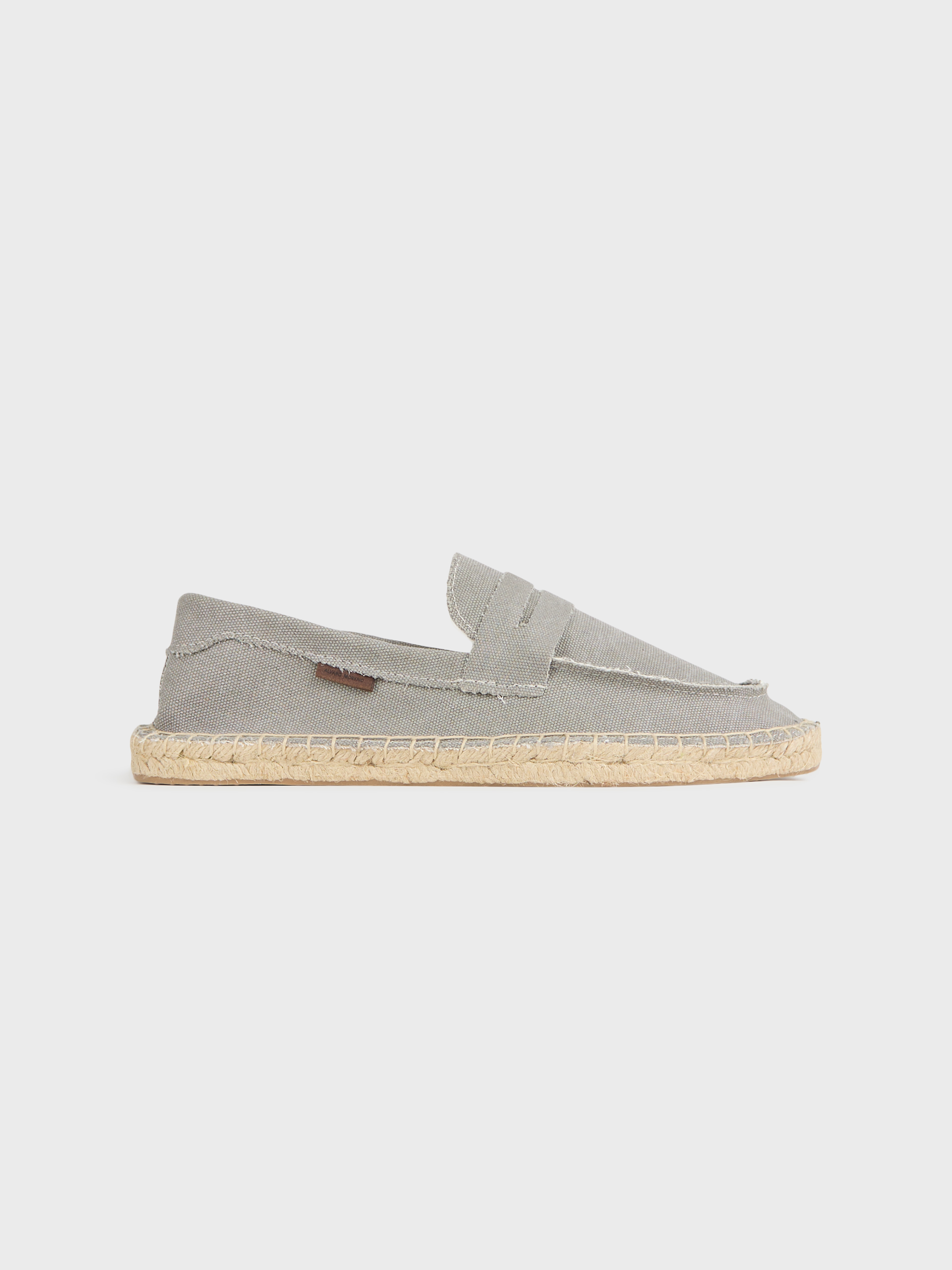 ESPADRILLES MOCASIN CANVAS GRIS