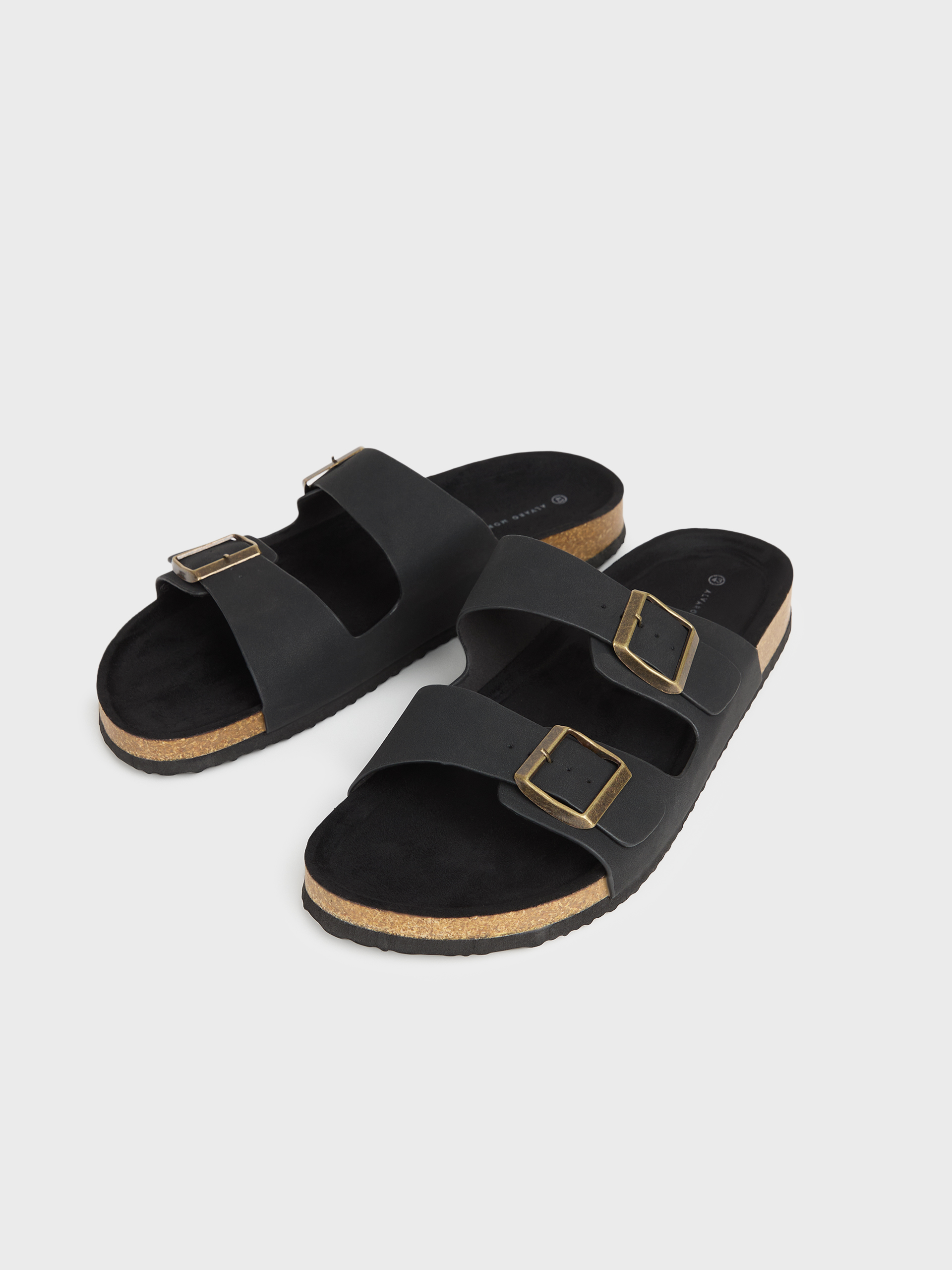 SANDALIAS HEBILLAS NEGRO