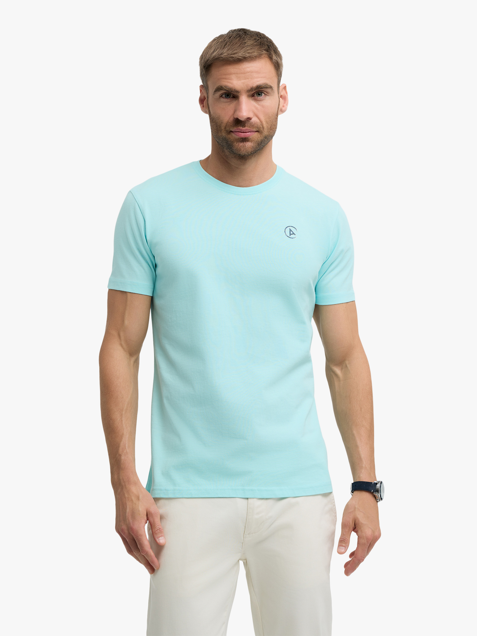 CAMISETA LOGO VERDE AGUA