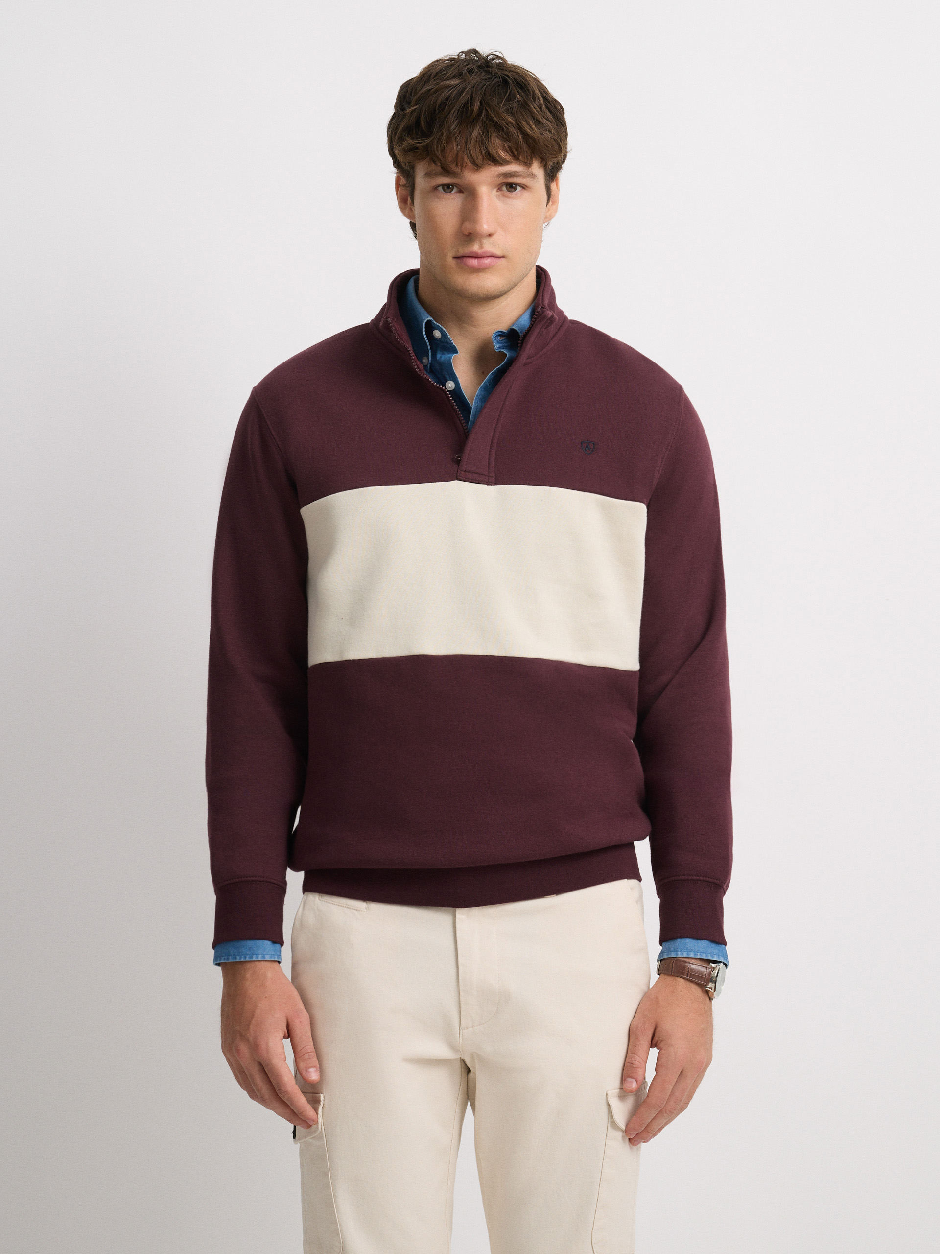 SUDADERA TOM BURDEOS