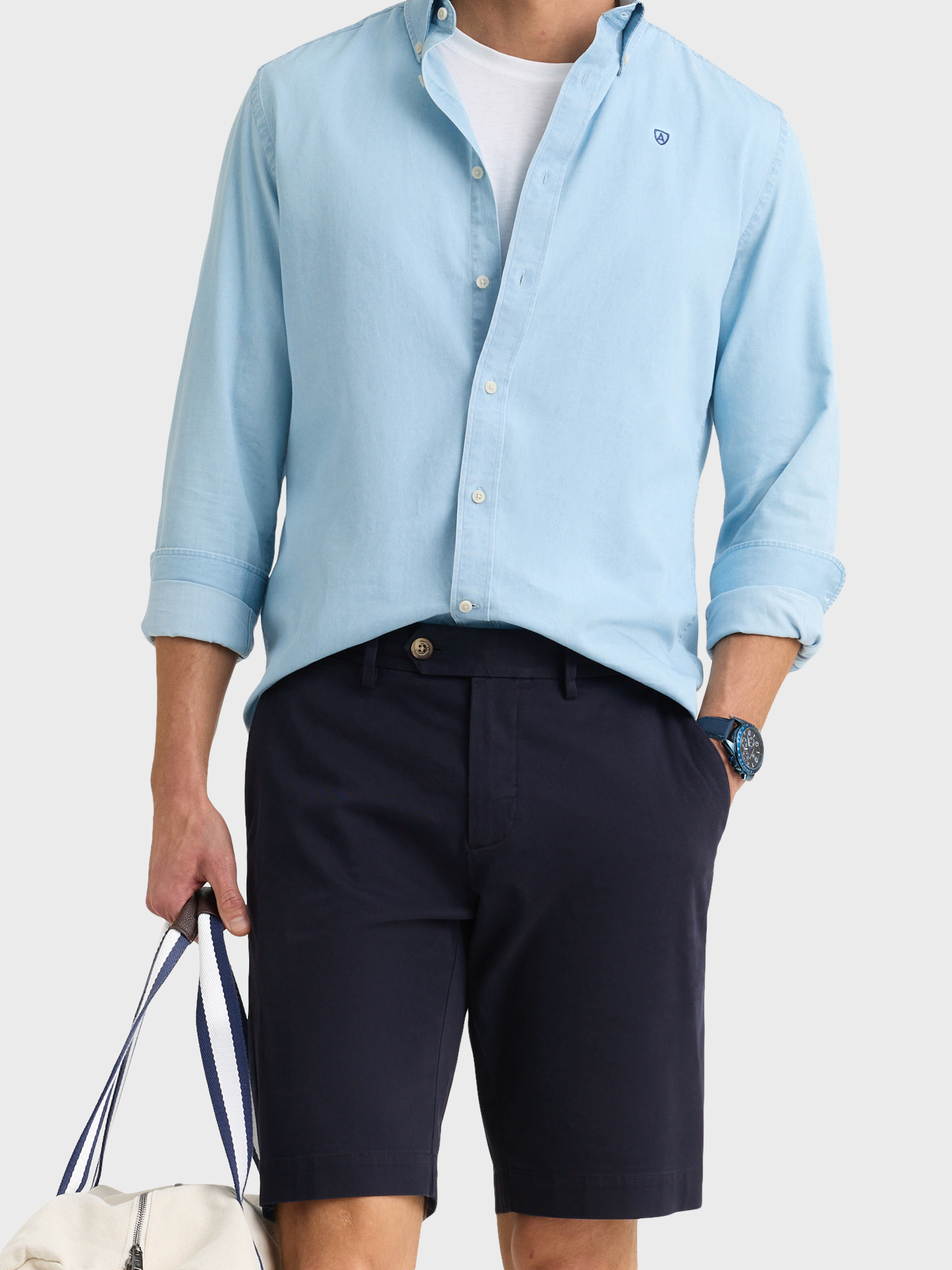 BERMUDA BASICA AZUL MARINO