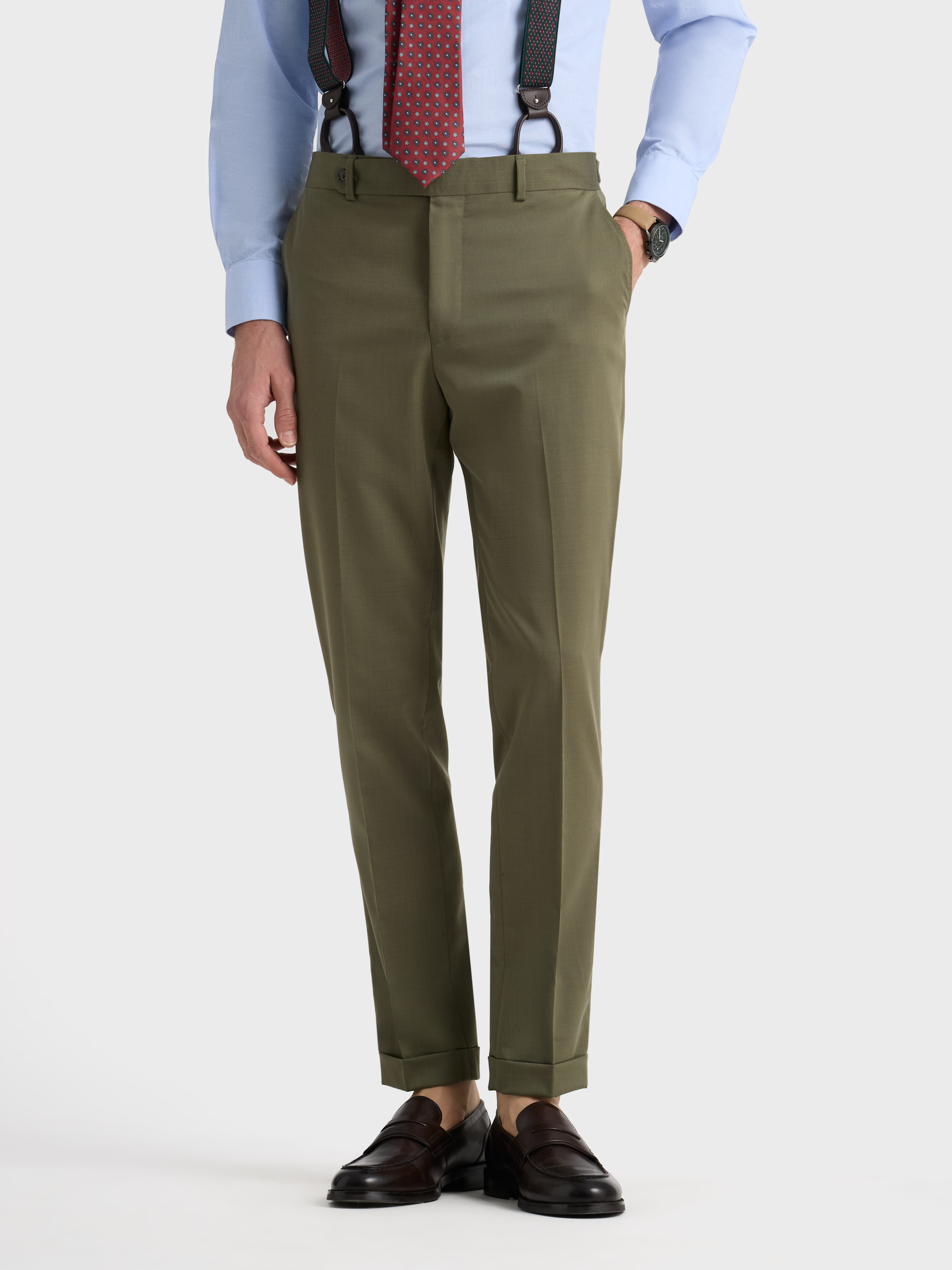 PANTALON NAPOLI ROYAL TWILL VERDE