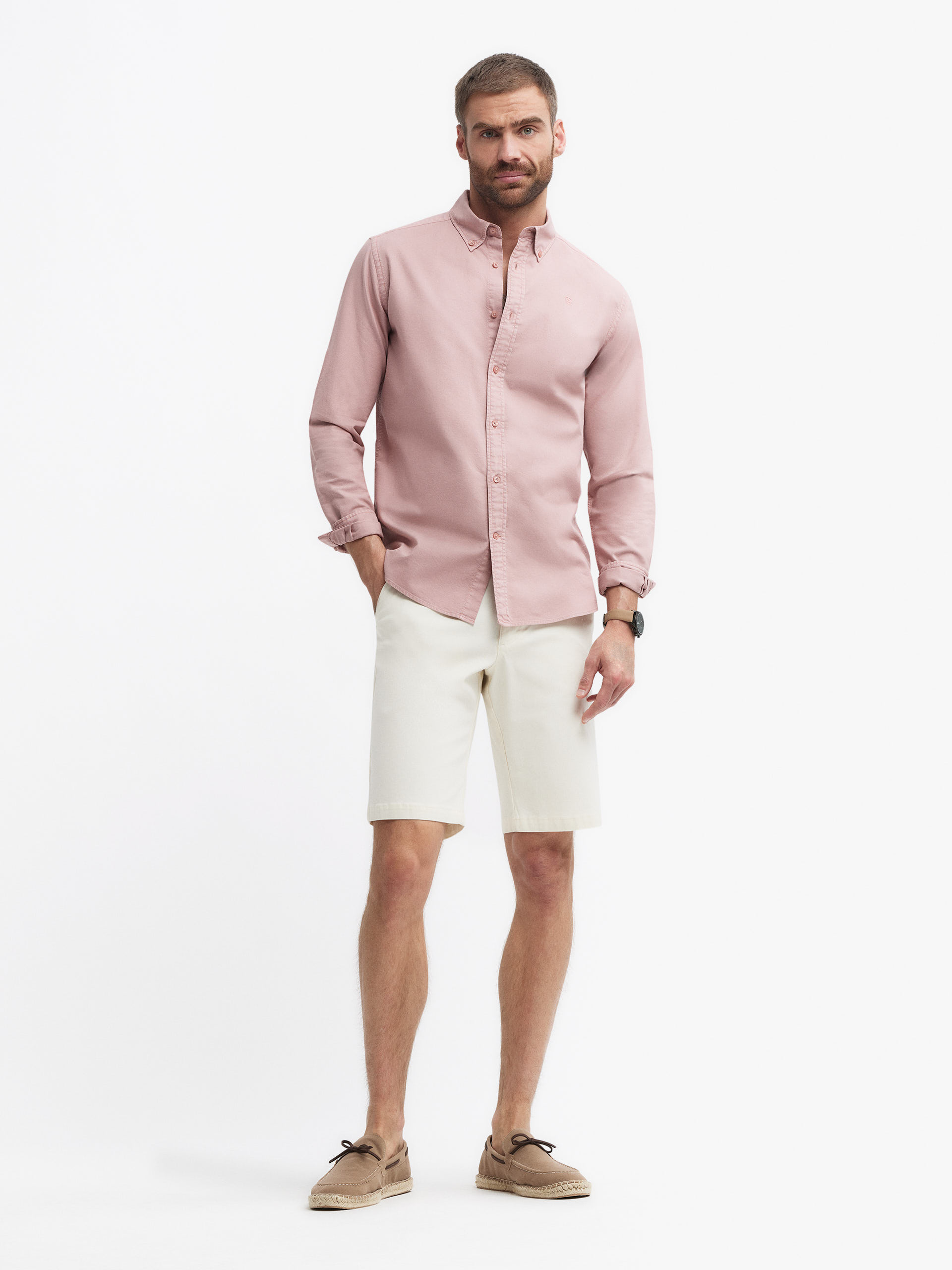 CAMISA OXFORD DYE ROSA