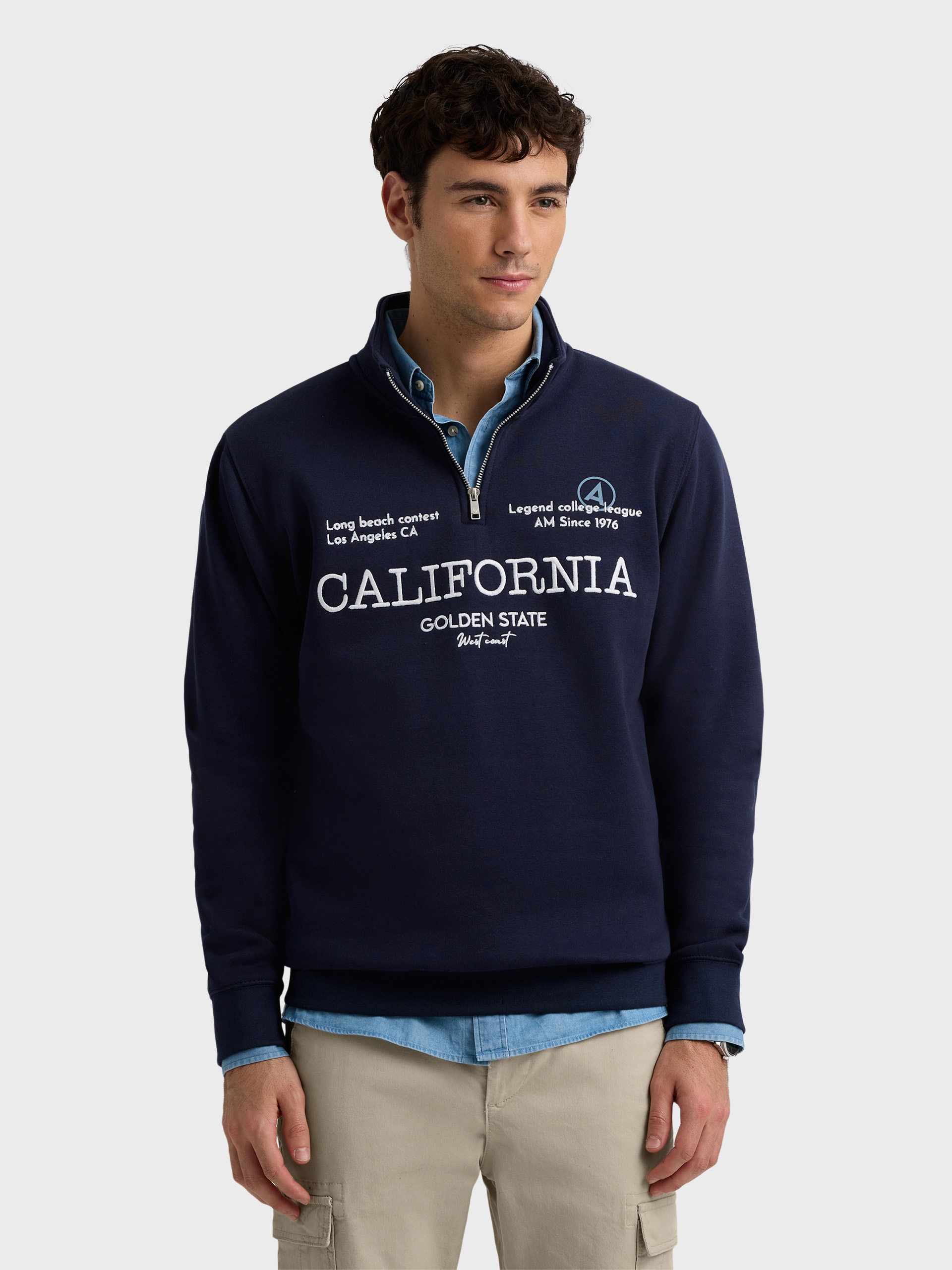 SUDADERA WEST AZUL MARINO