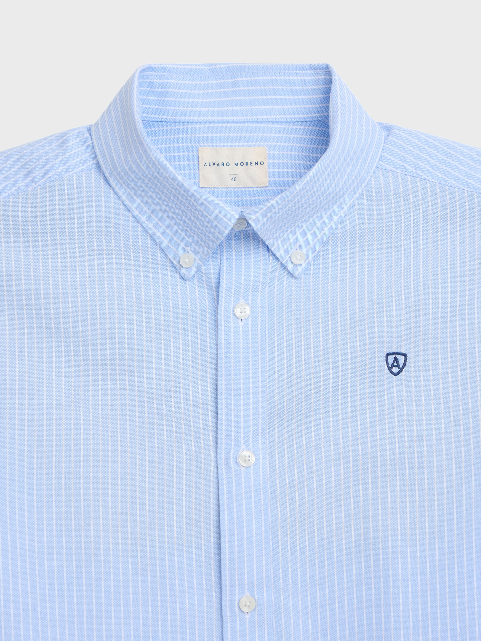 CAMISA OXFORD RAYAS DOWN