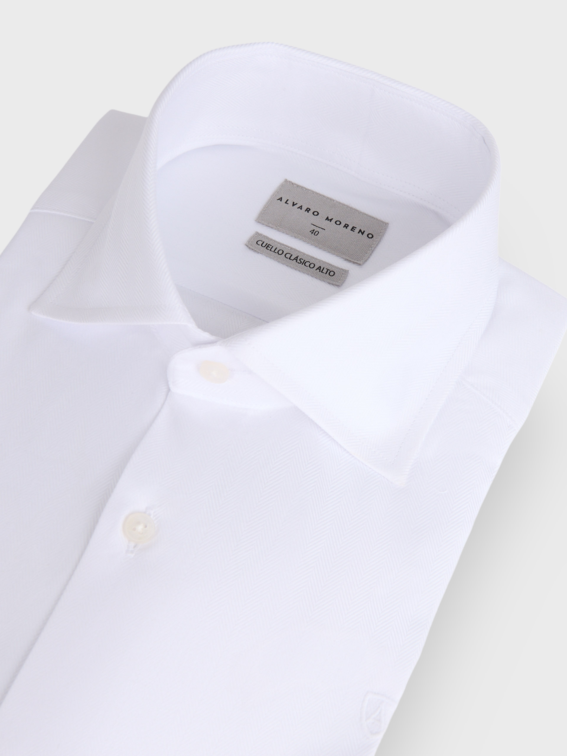 CAMISA ROMA ESPIGA BLANCO