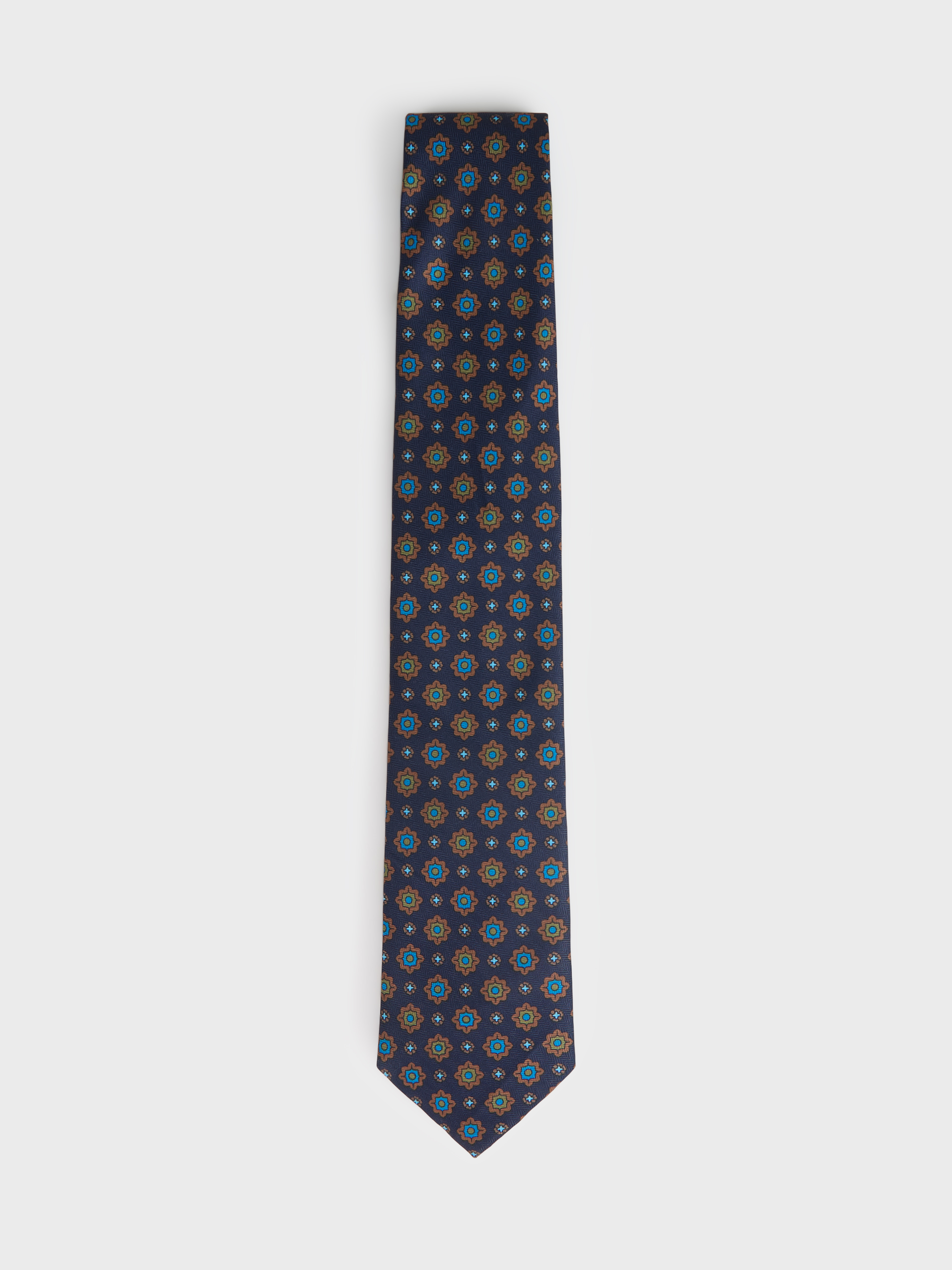 CORBATA PRINTED AZUL MARINO