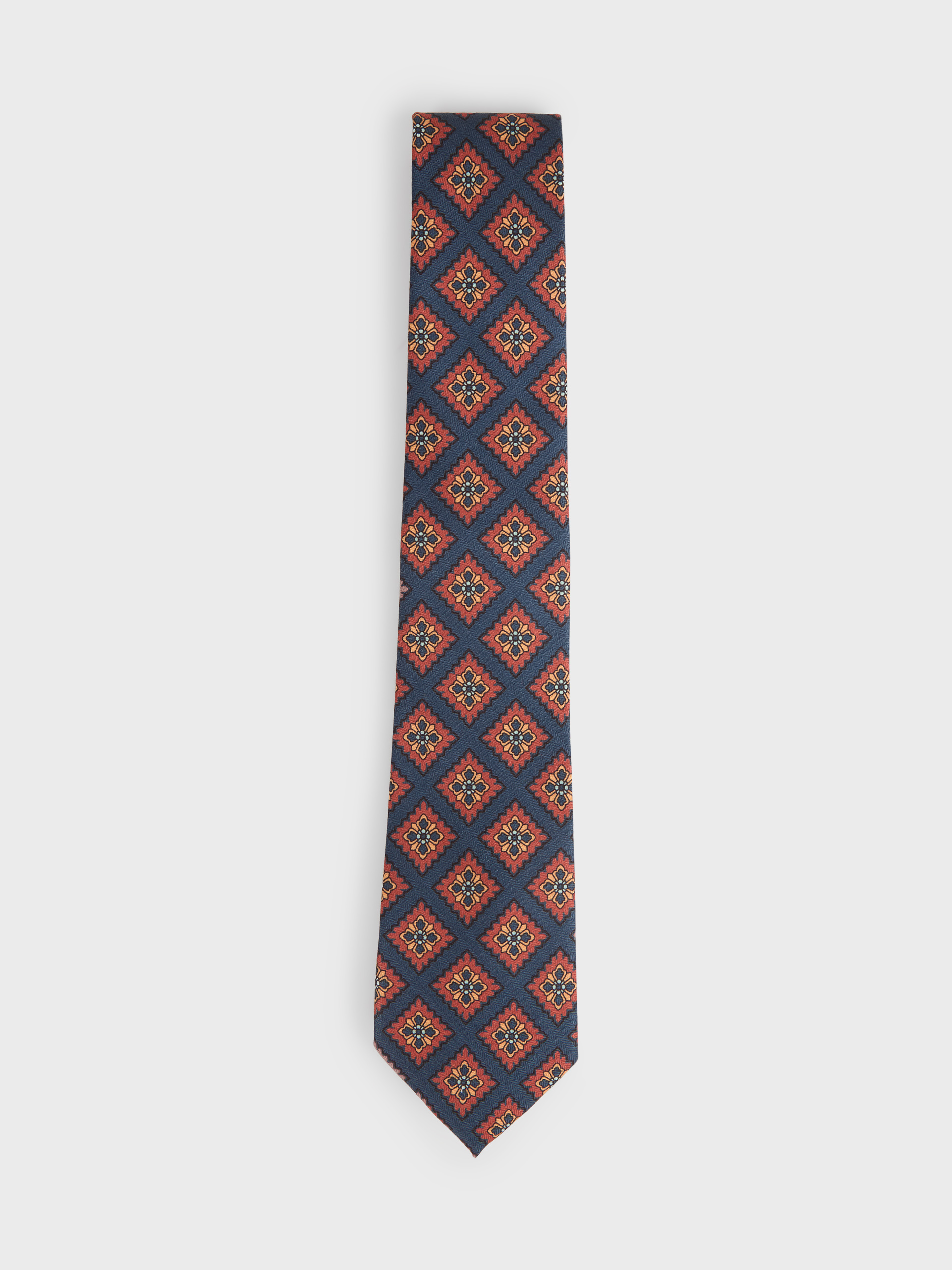 CORBATA PRINTED AZUL MARINO