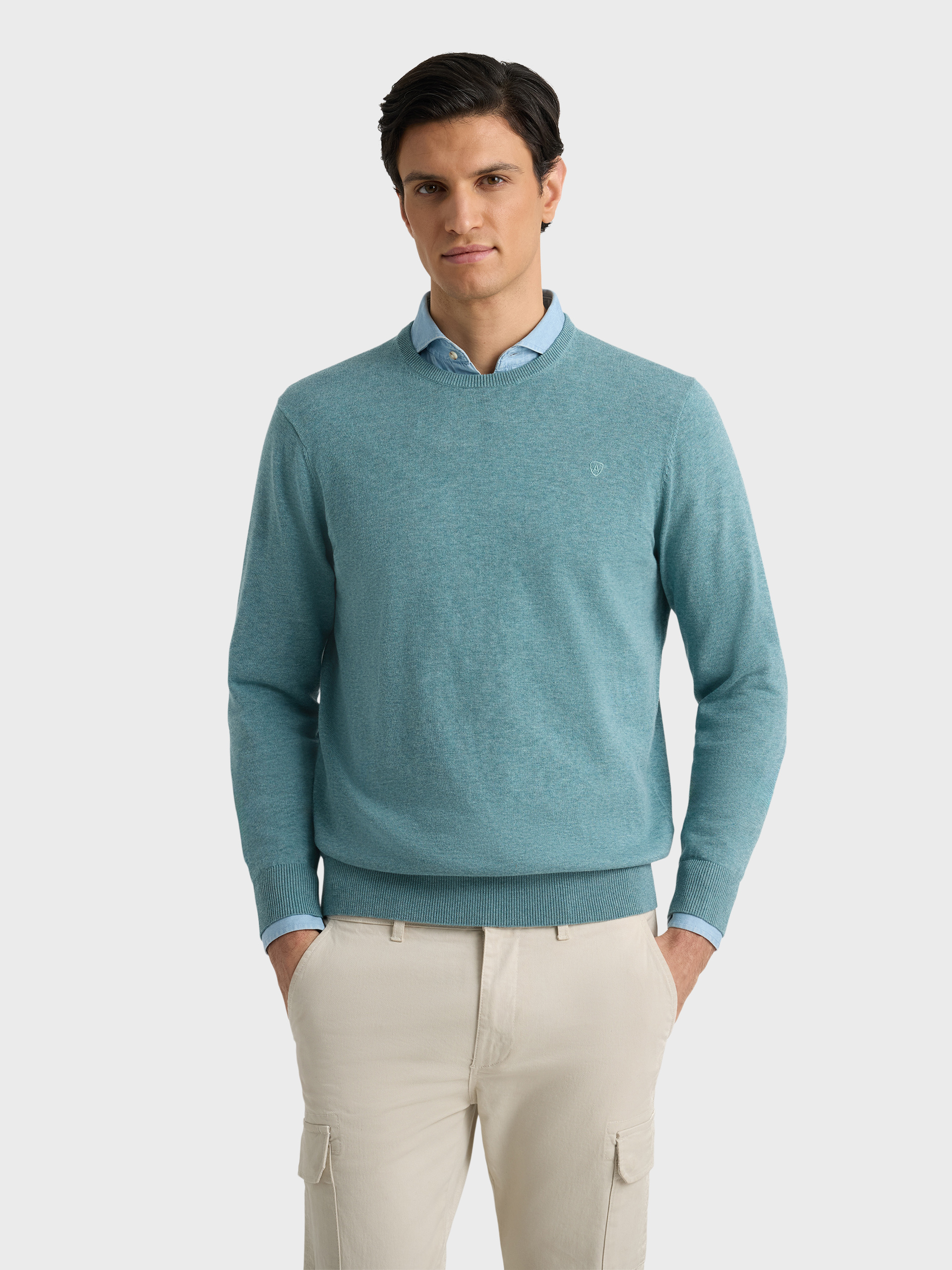 JERSEY ROUND NECK AZUL