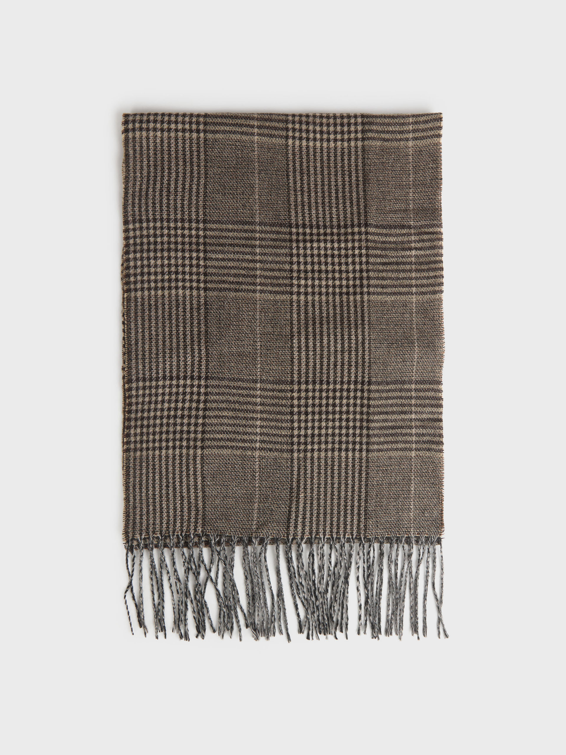 BUFANDA CHECKS MARRÓN