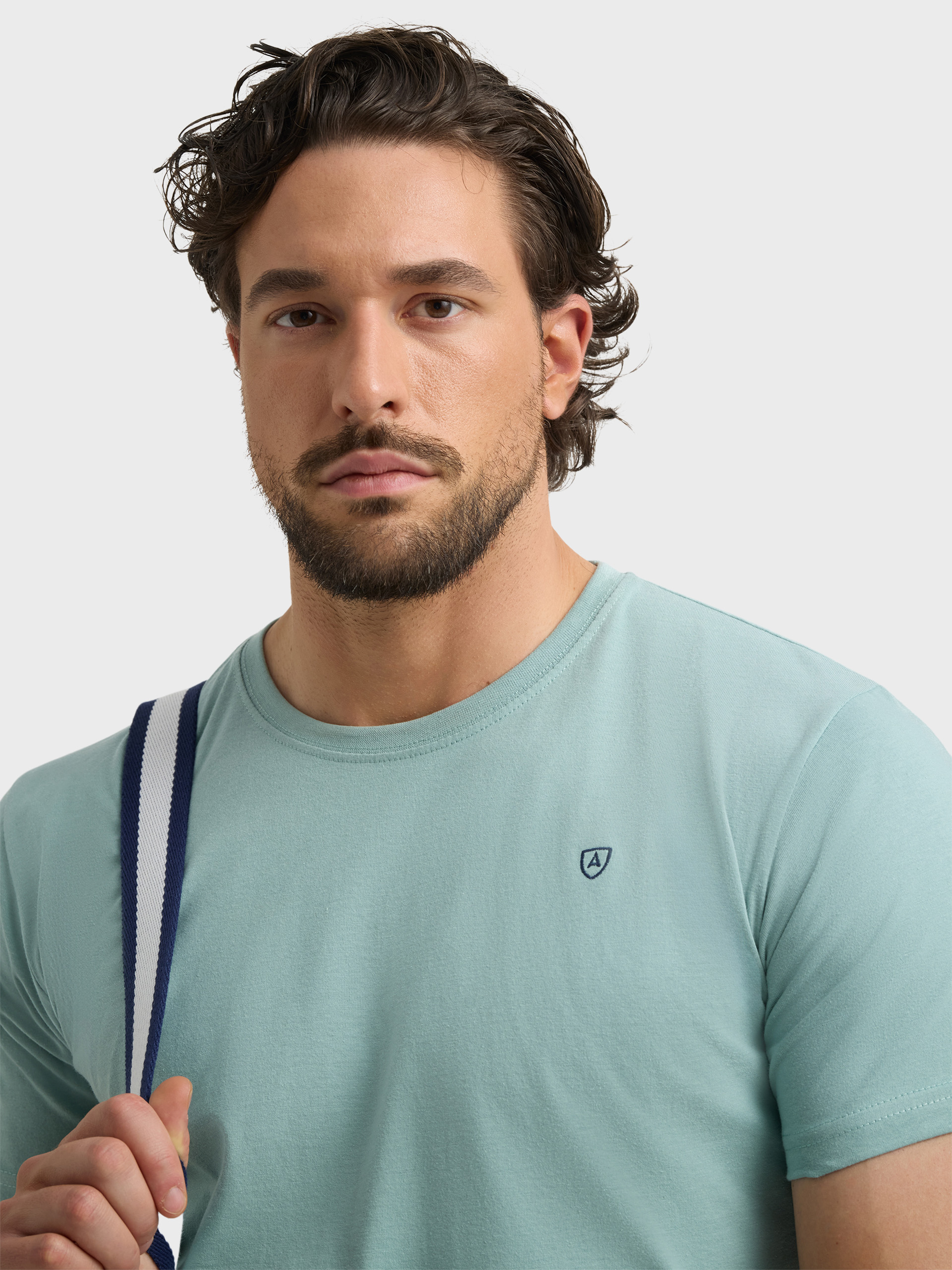 CAMISETA BASICA VERDE AGUA