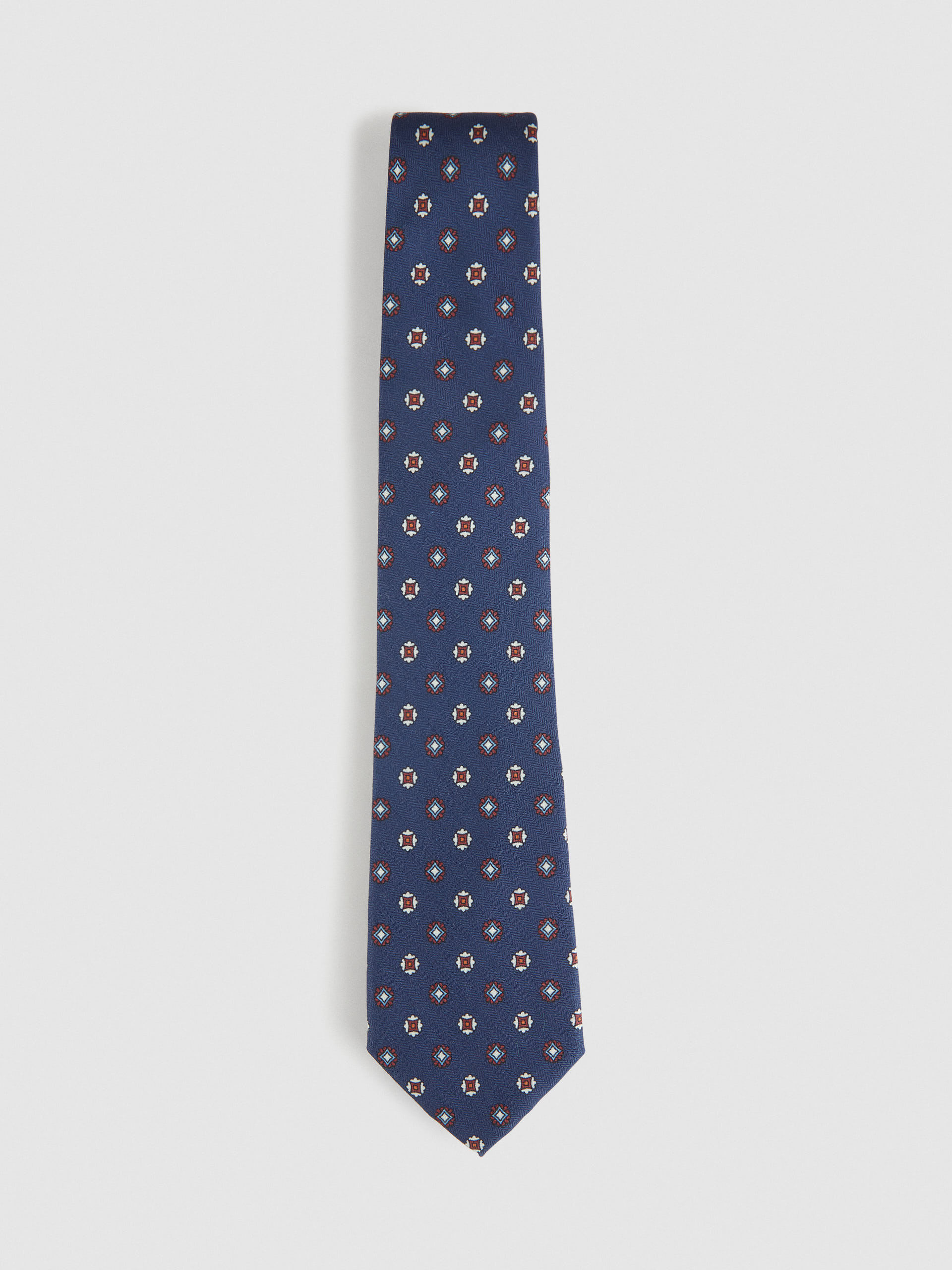 CORBATA PRINTED AZUL MARINO