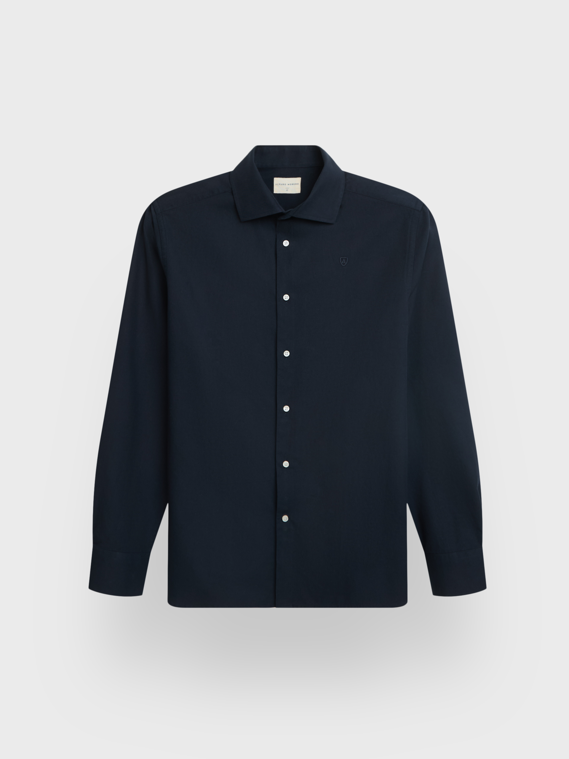 CAMISA TWILL PEACH AZUL MARINO
