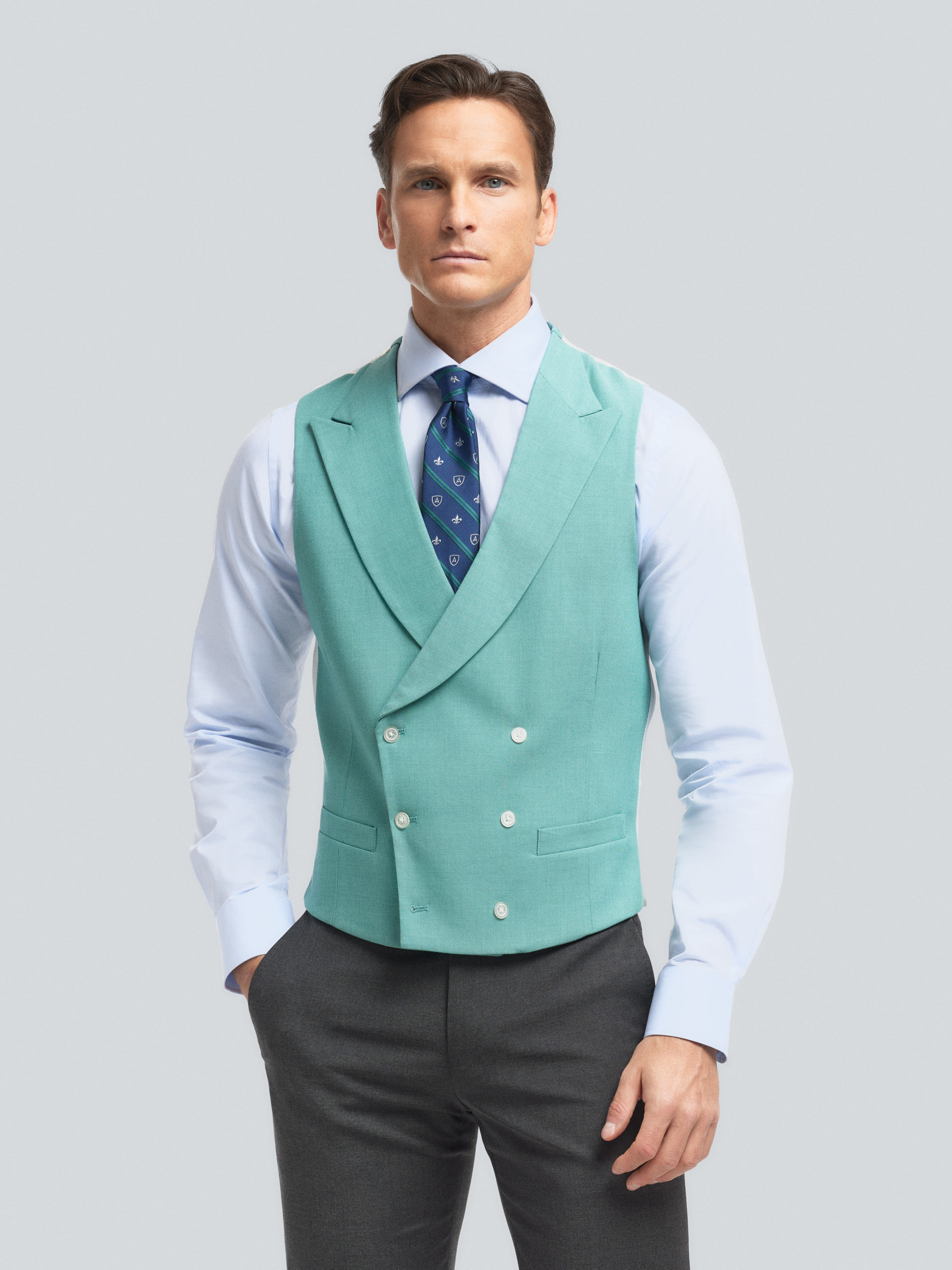 CHALECO MICRO VERDE AGUA