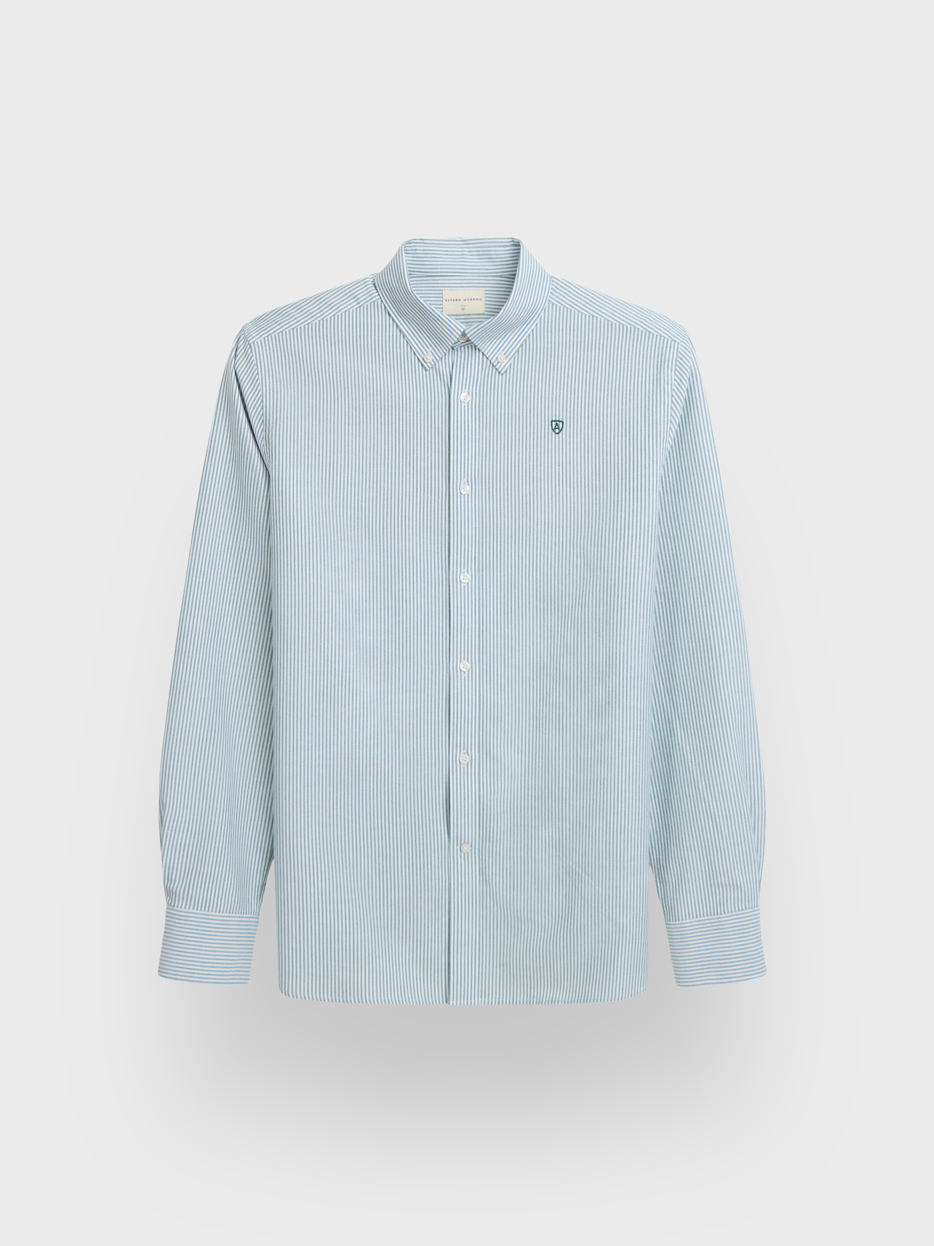 CAMISA OXFORD STRIPES VERDE