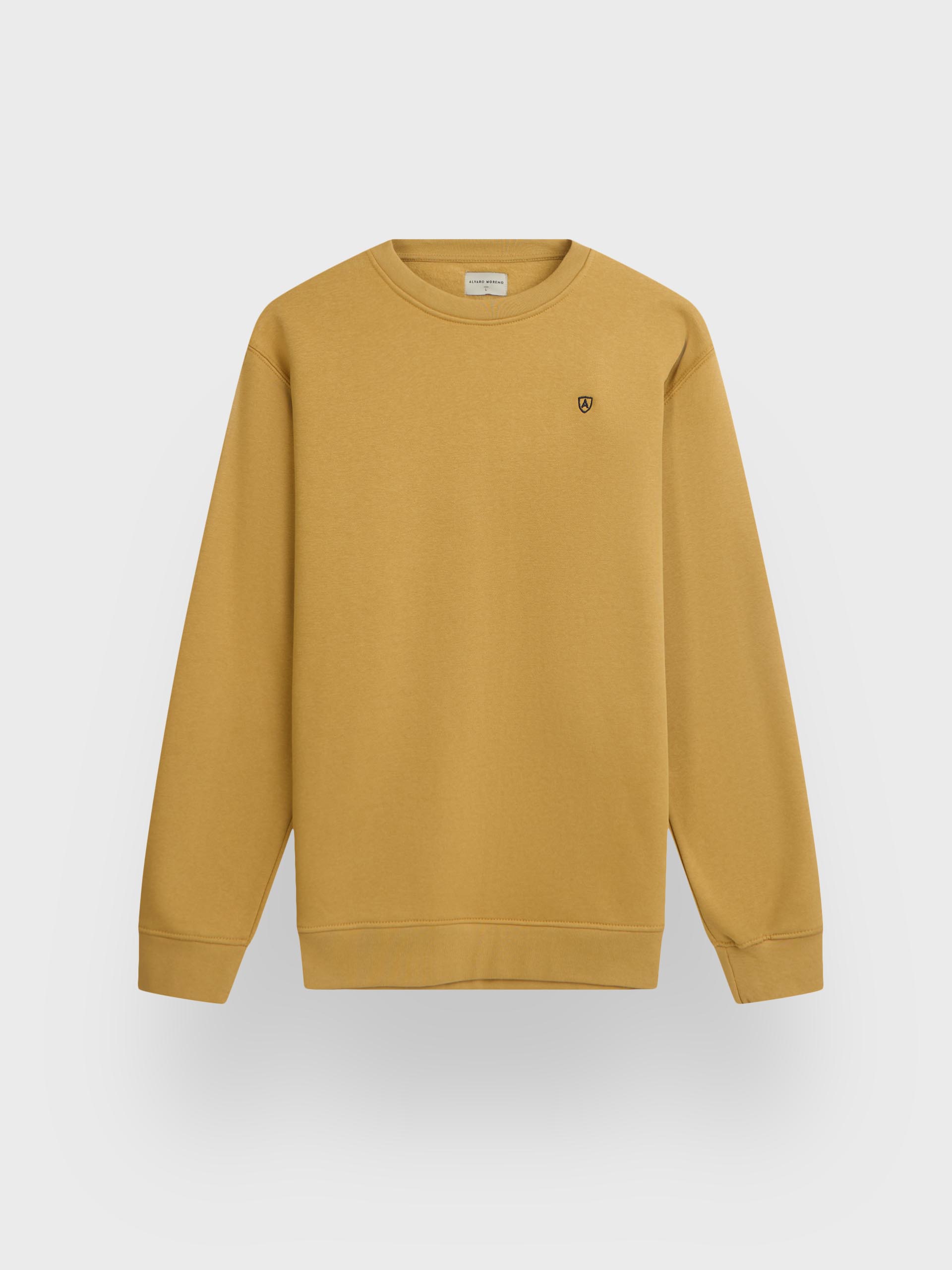 SUDADERA BASICA MOSTAZA