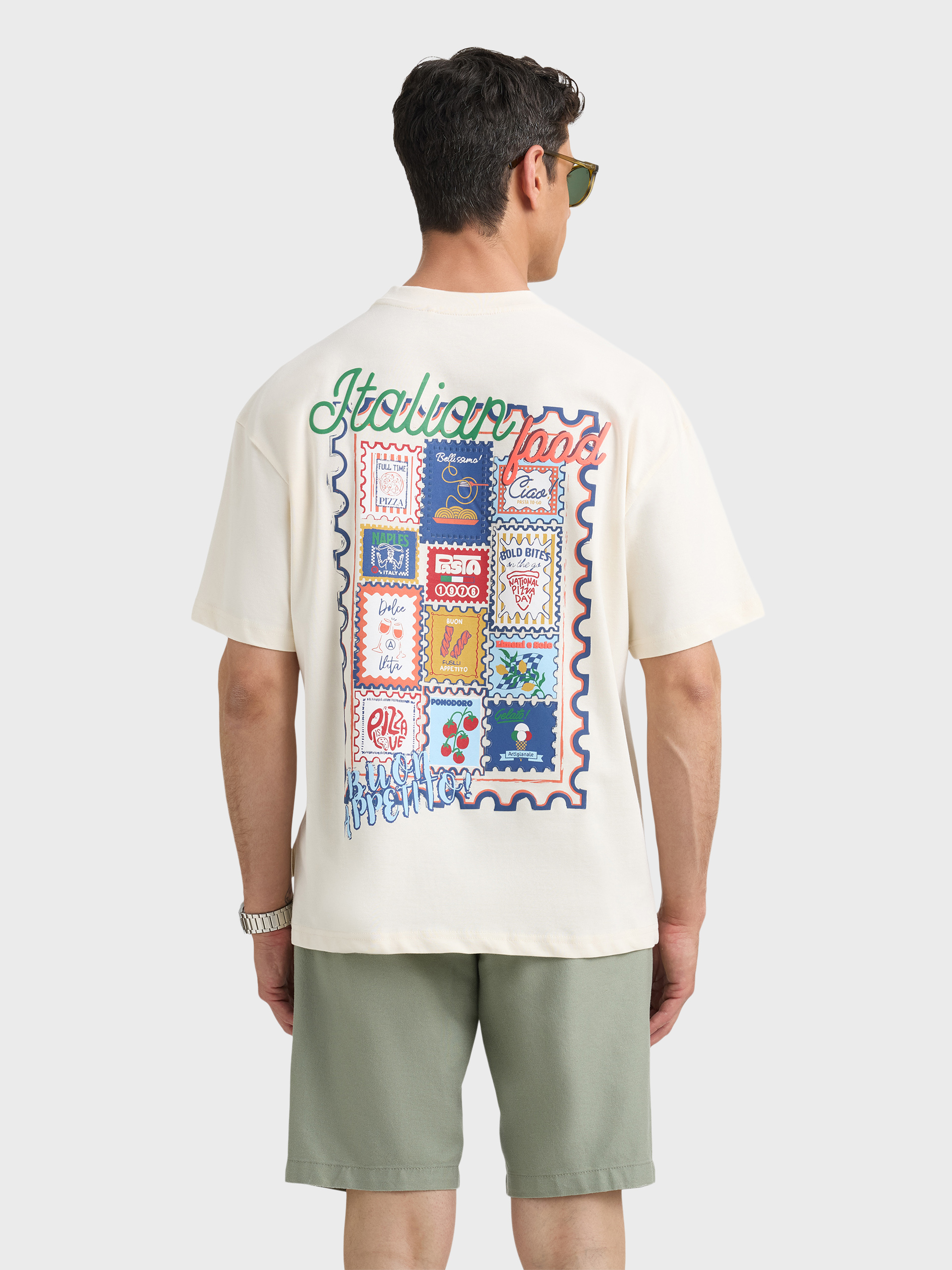 CAMISETA ITALIA BEIGE