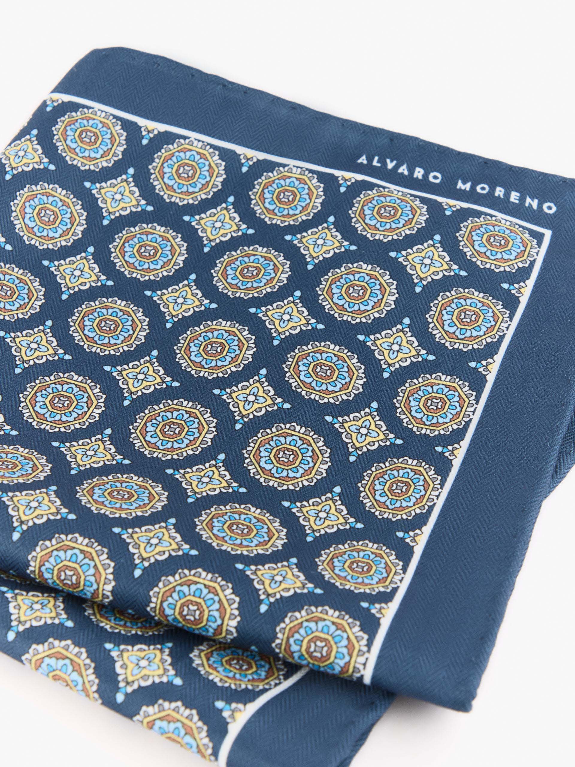 PAÑUELO PRINTED AZUL MARINO