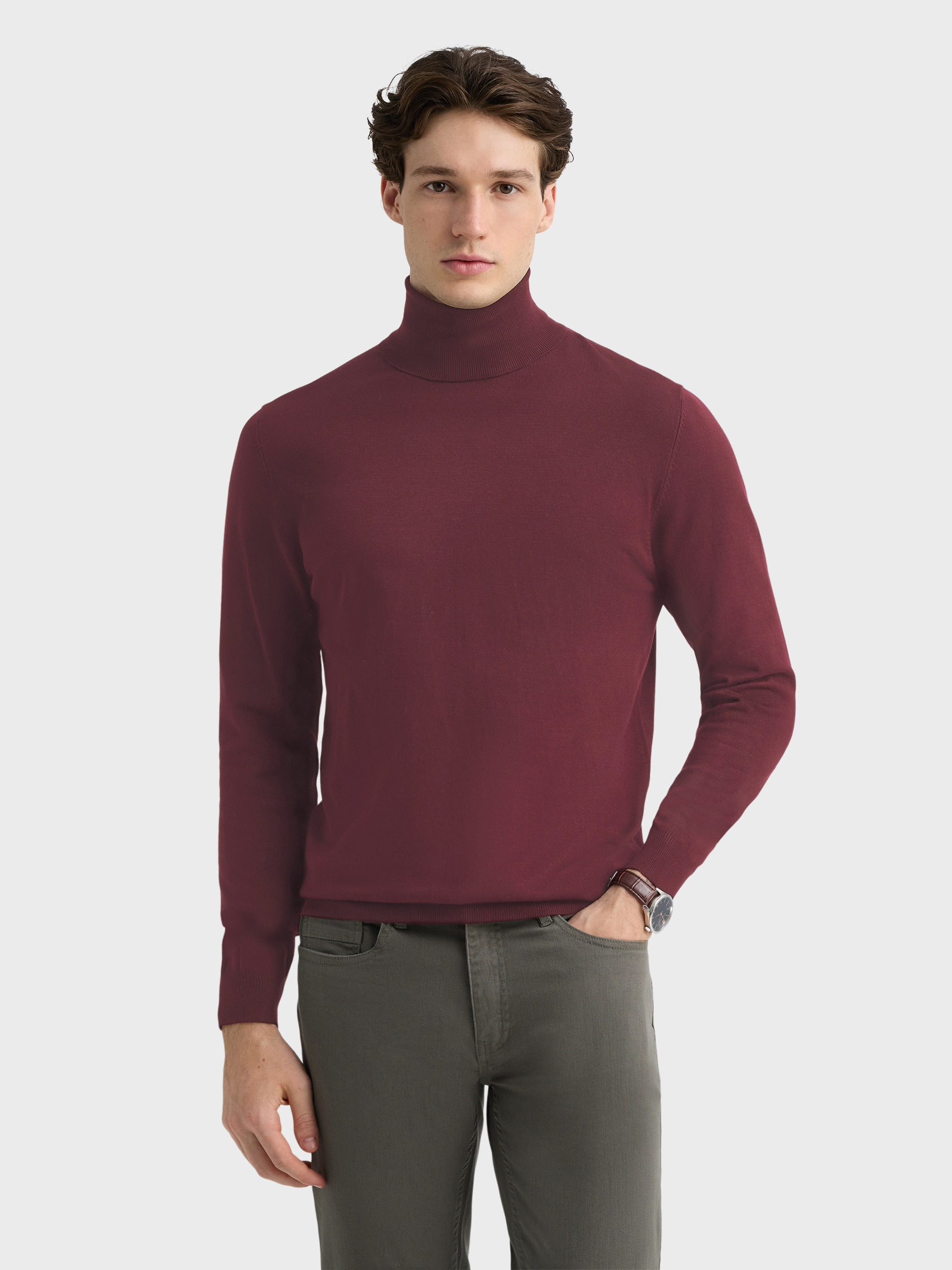 JERSEY CUELLO VUELTO BURDEOS