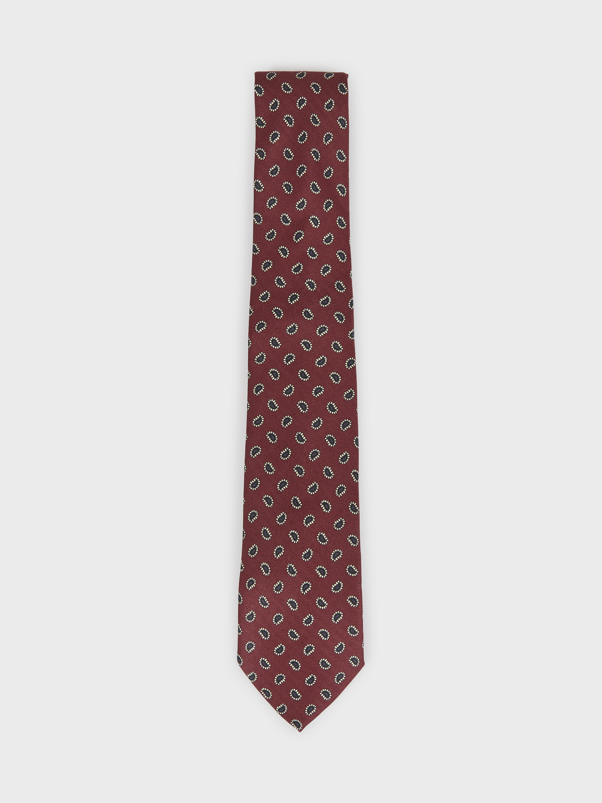 CORBATA PRINTED BURDEOS