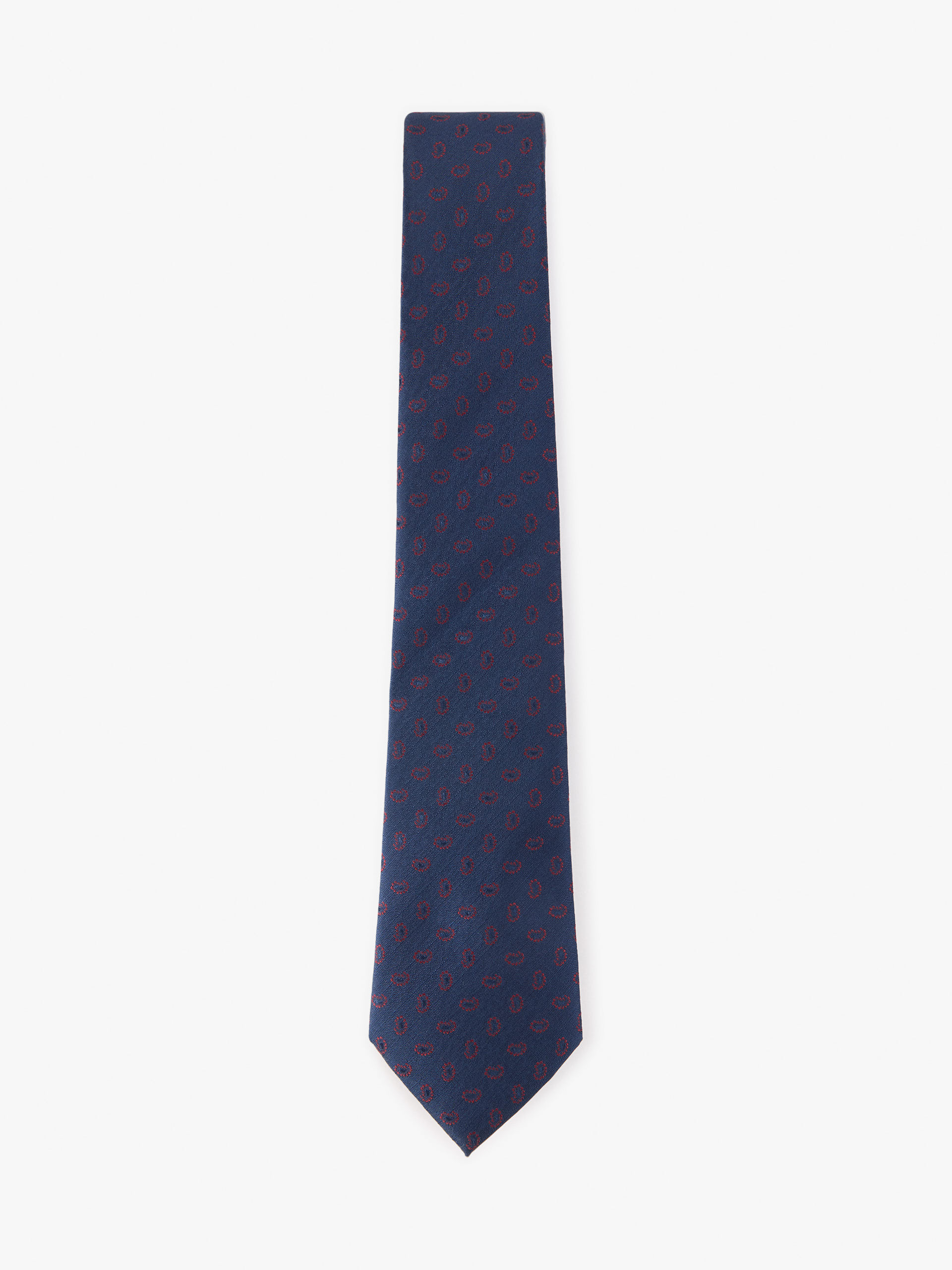 CORBATA JACQUARD MF AZUL MARINO