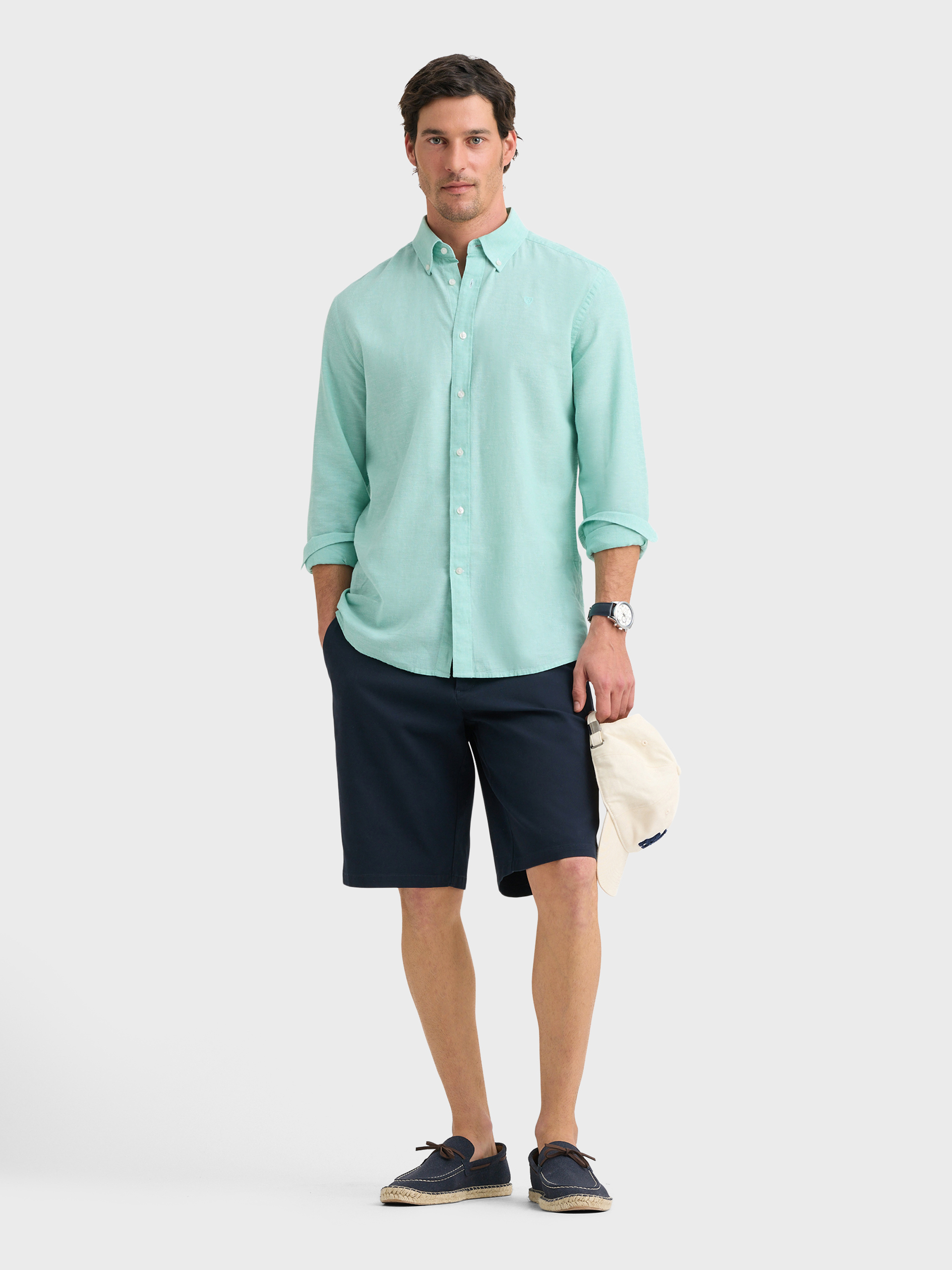 CAMISA LINO C.BOTON