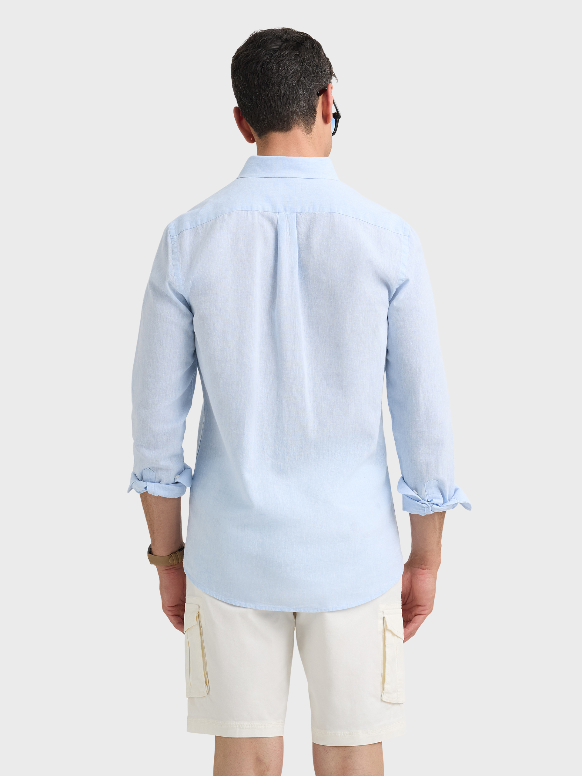 CAMISA LINO C.BOTON