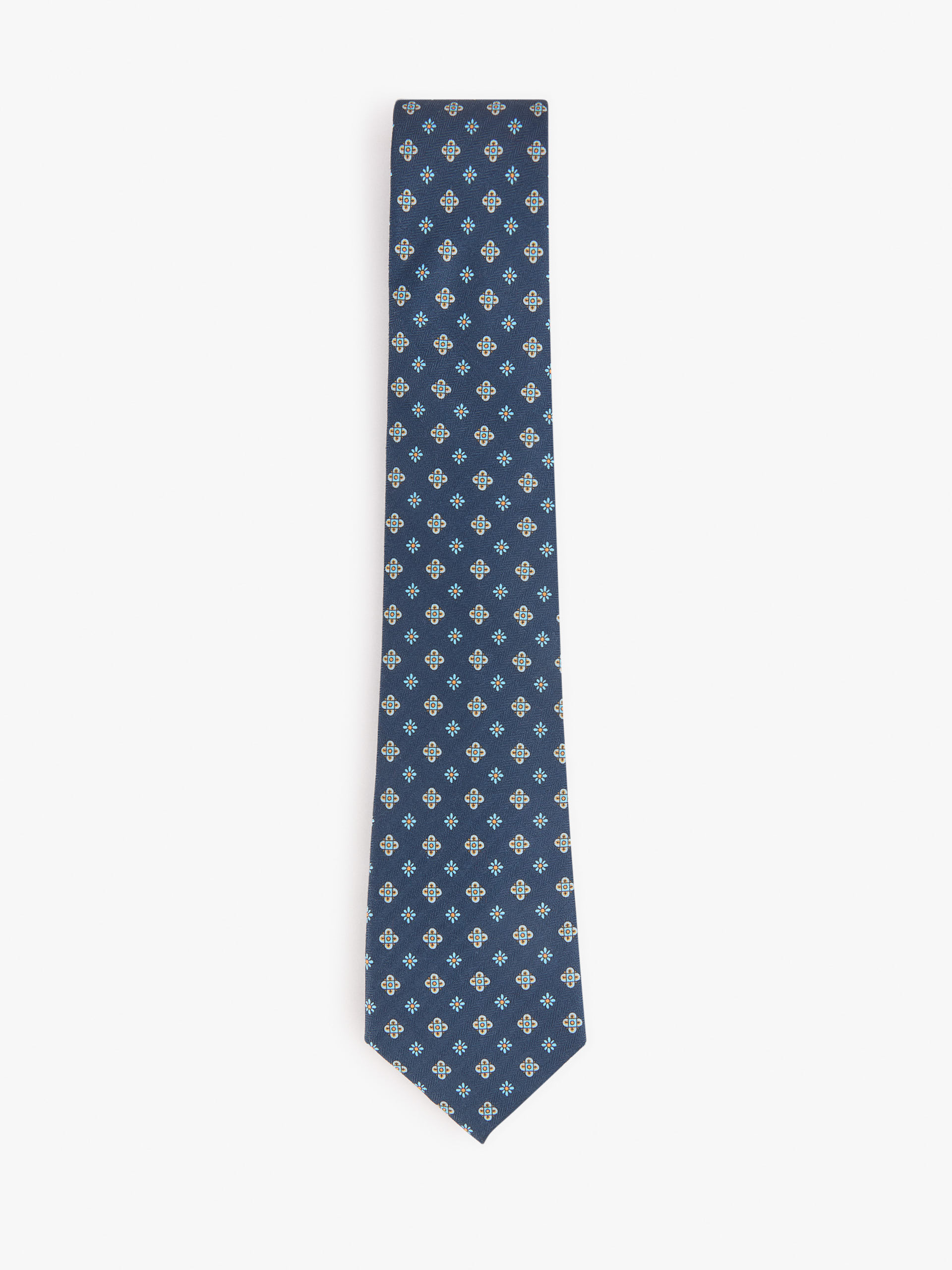CORBATA PRINTED AZUL MARINO