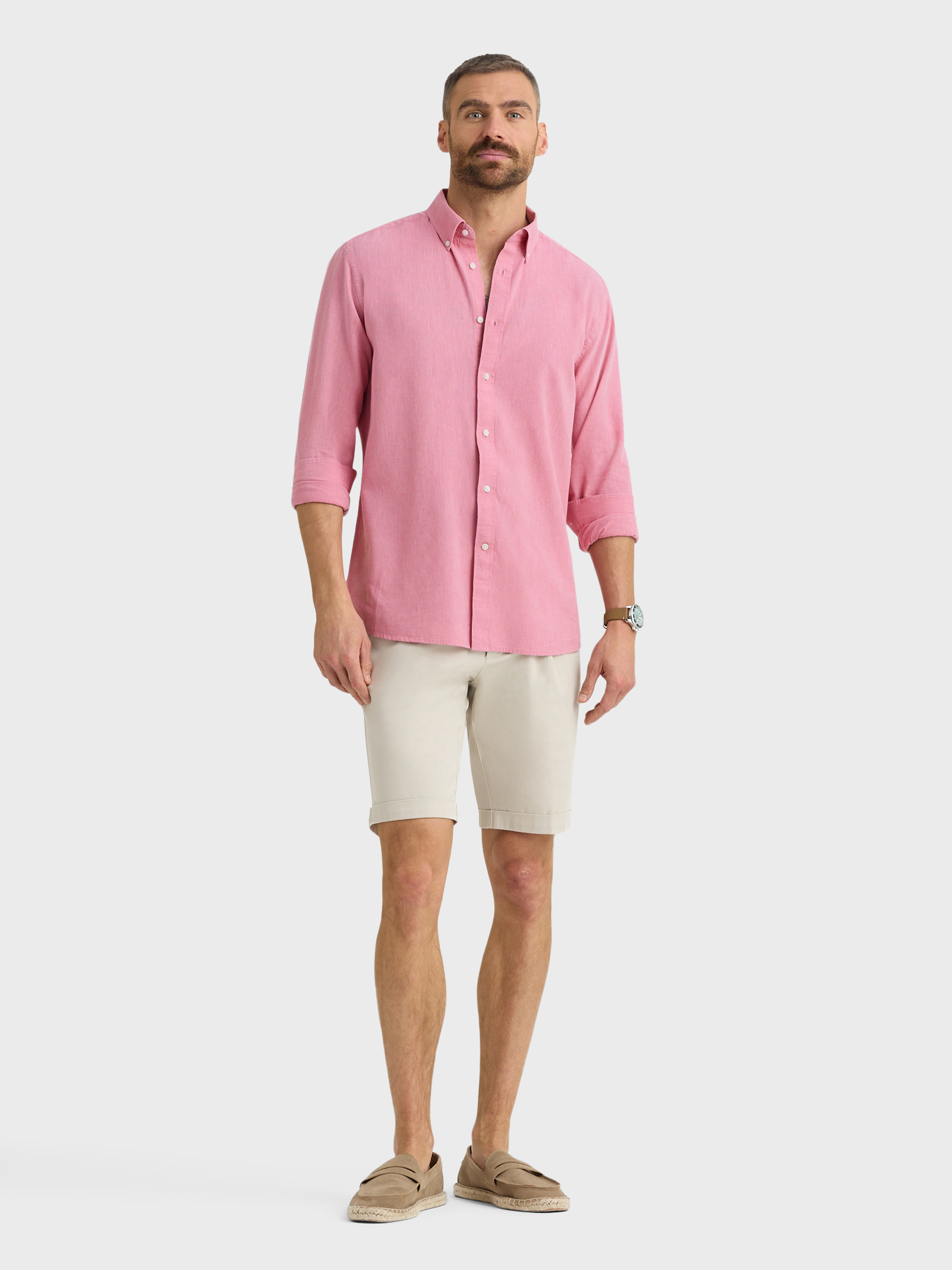 CAMISA LINO C.BOTON
