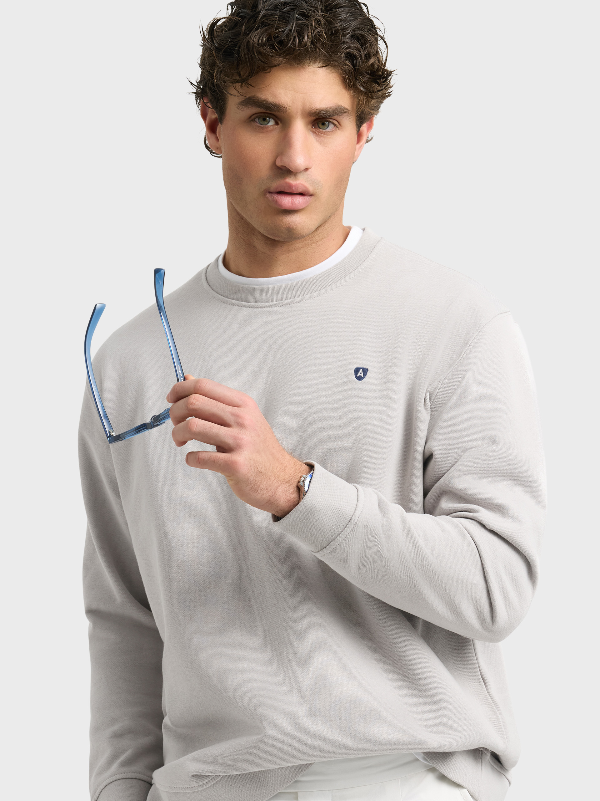 SUDADERA BASICA GRIS