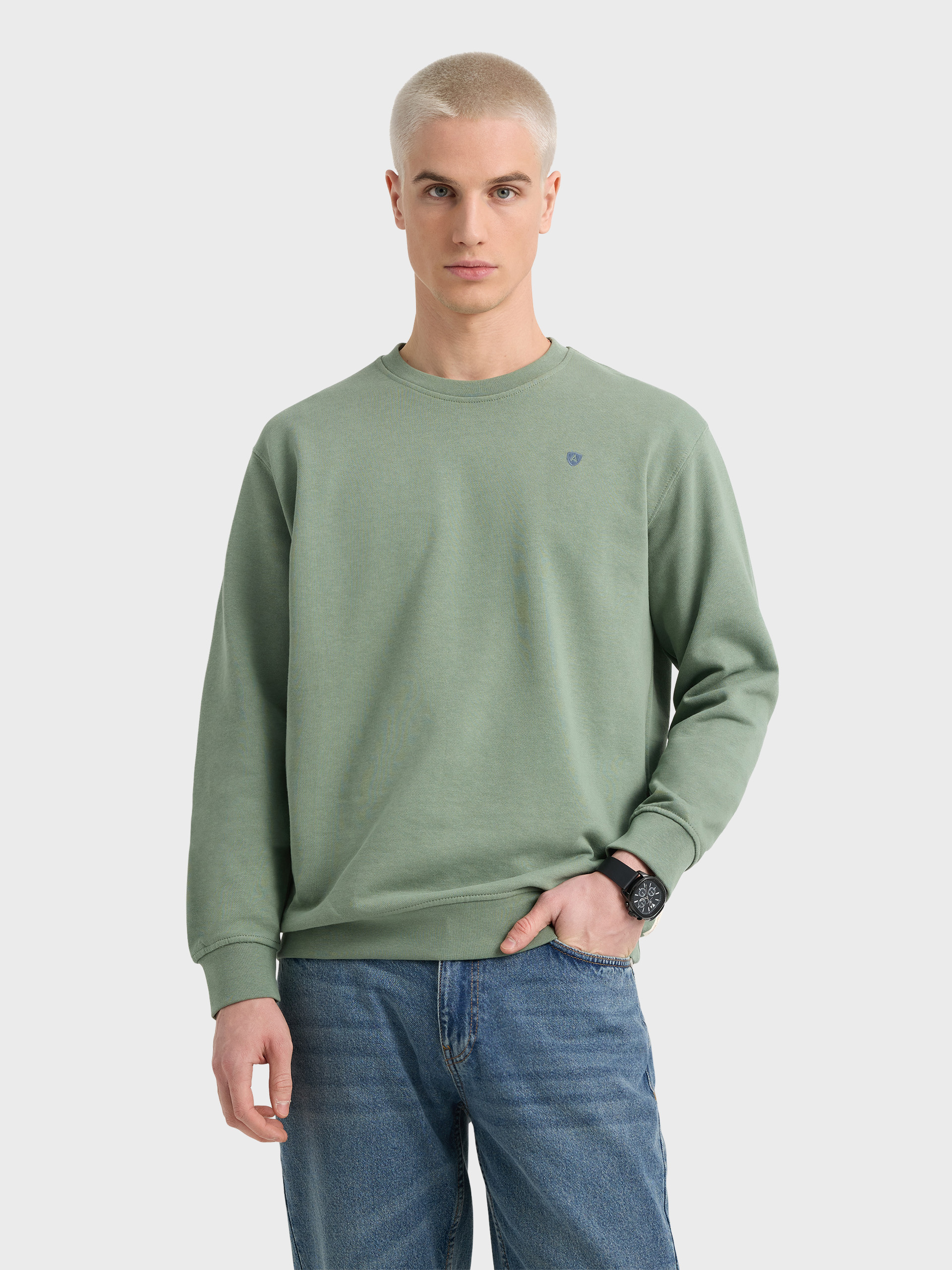 SUDADERA BASICA VERDE