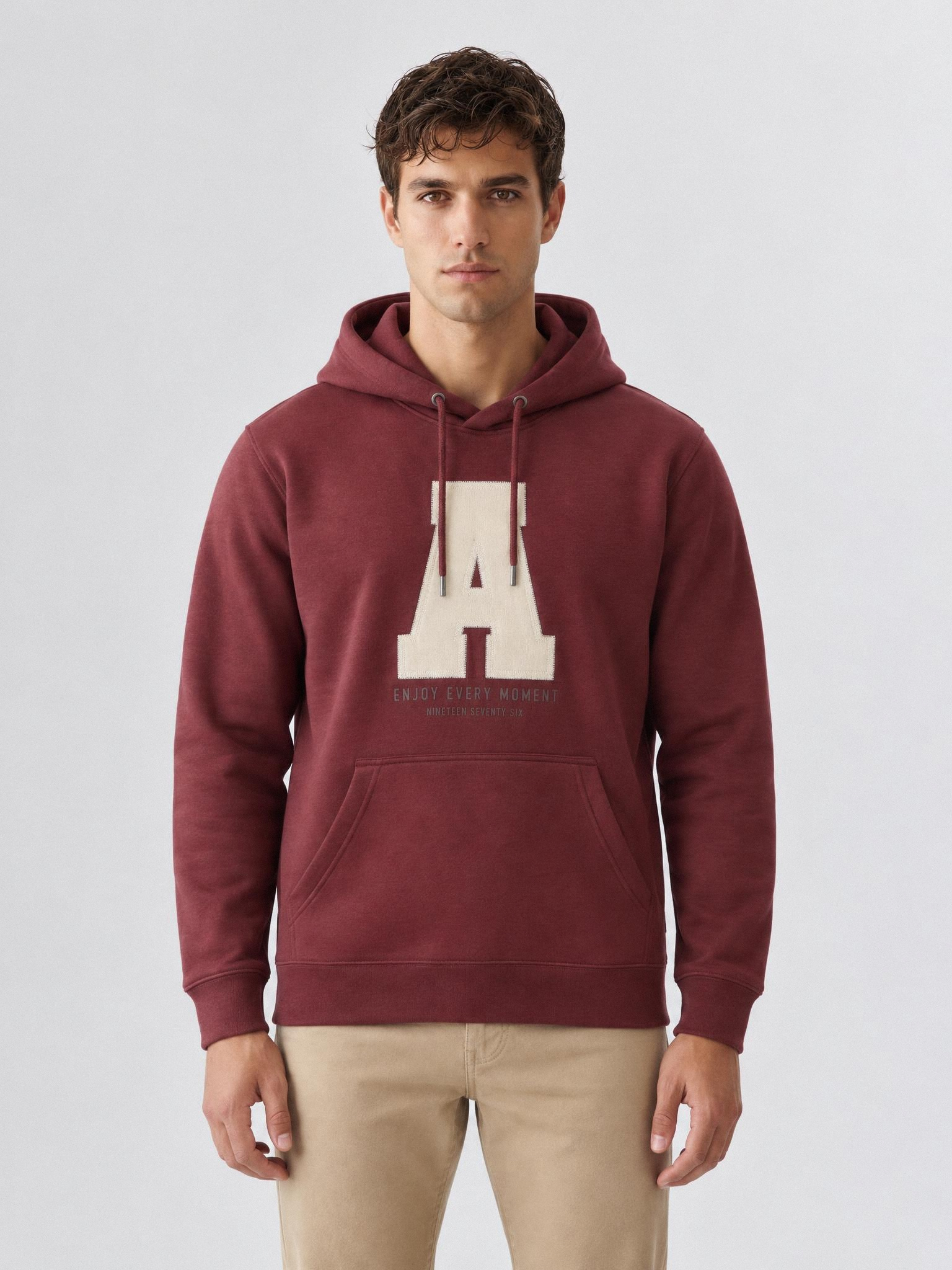 SUDADERA MOMENT BURDEOS