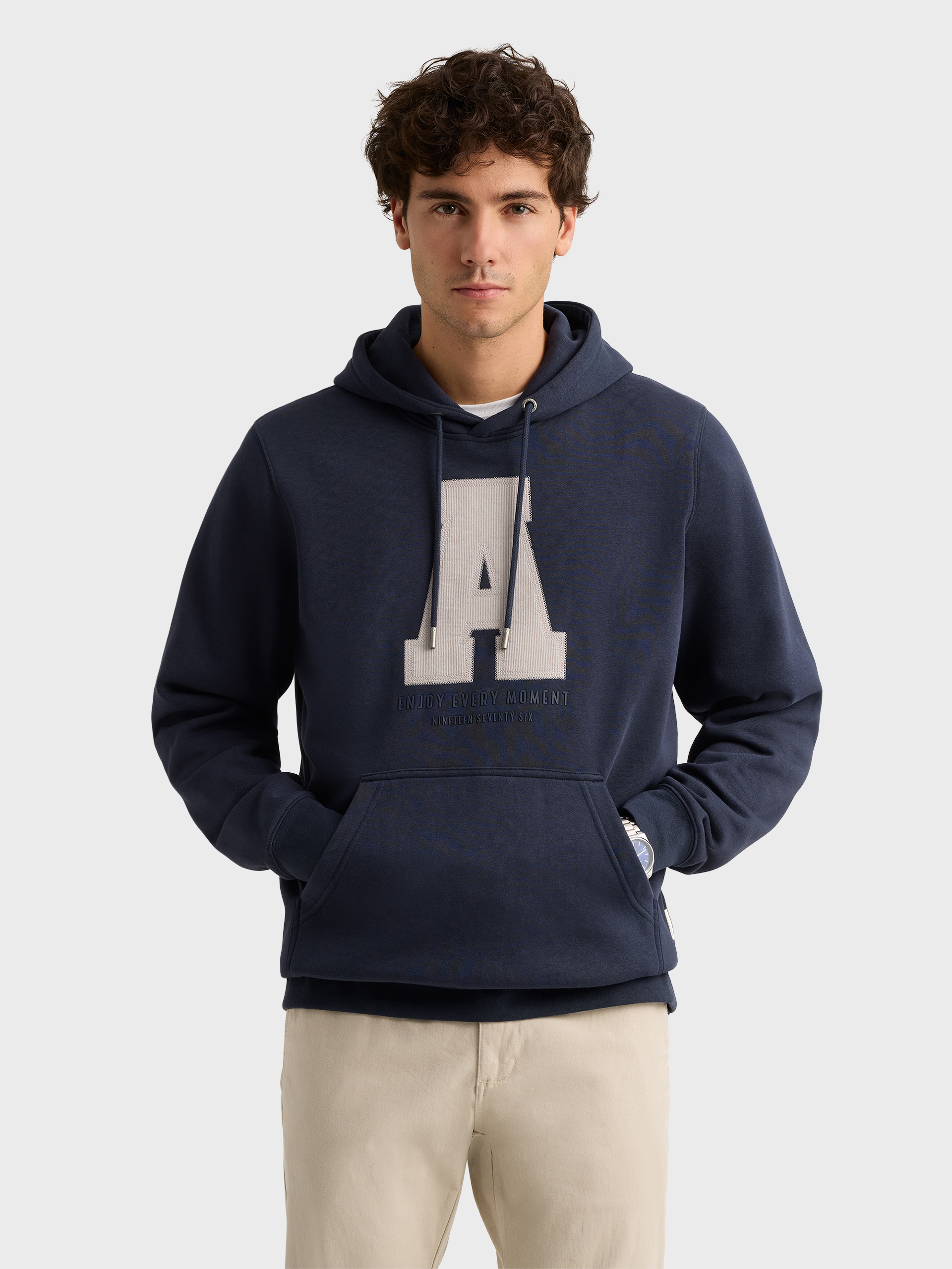 SUDADERA MOMENT AZUL MARINO