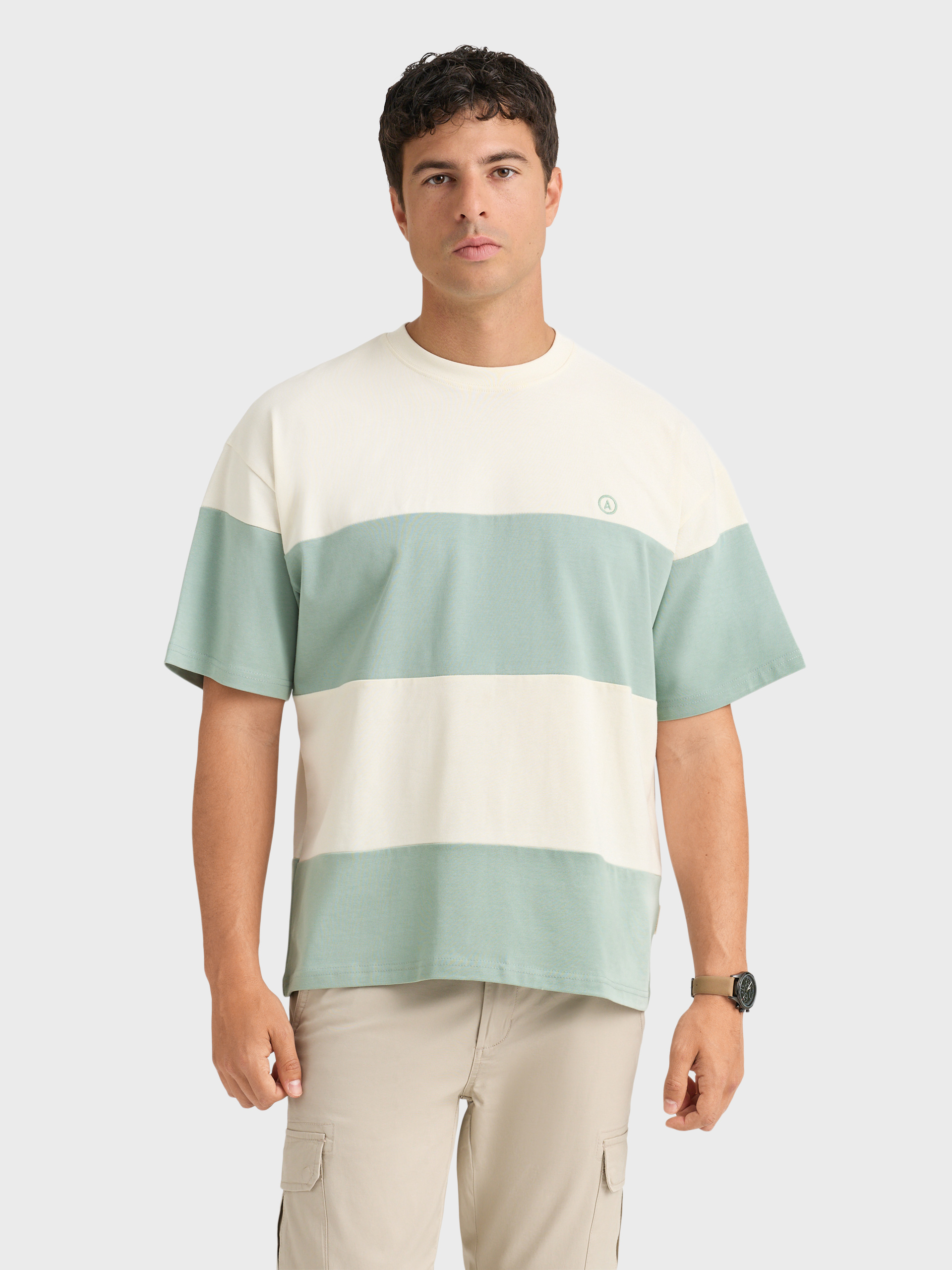 CAMISETA STRIPES VERDE