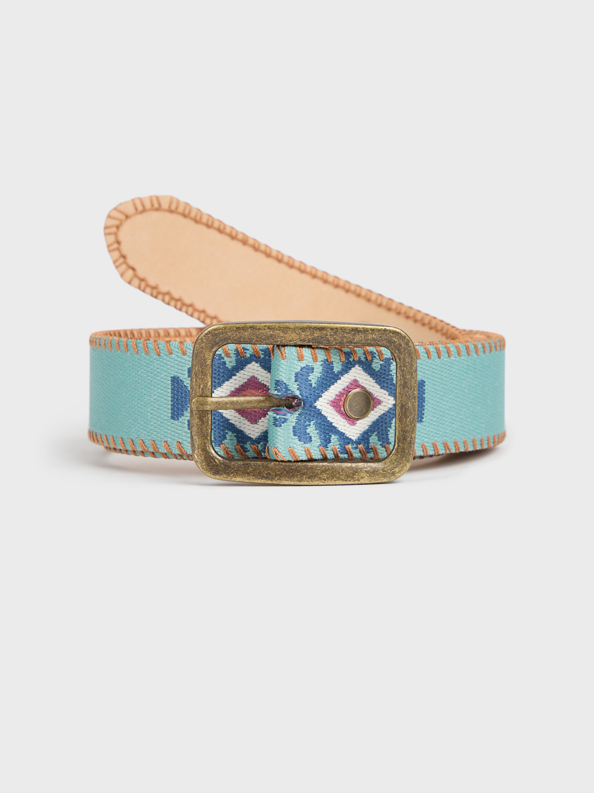 CINTURON INCA TURQUESA