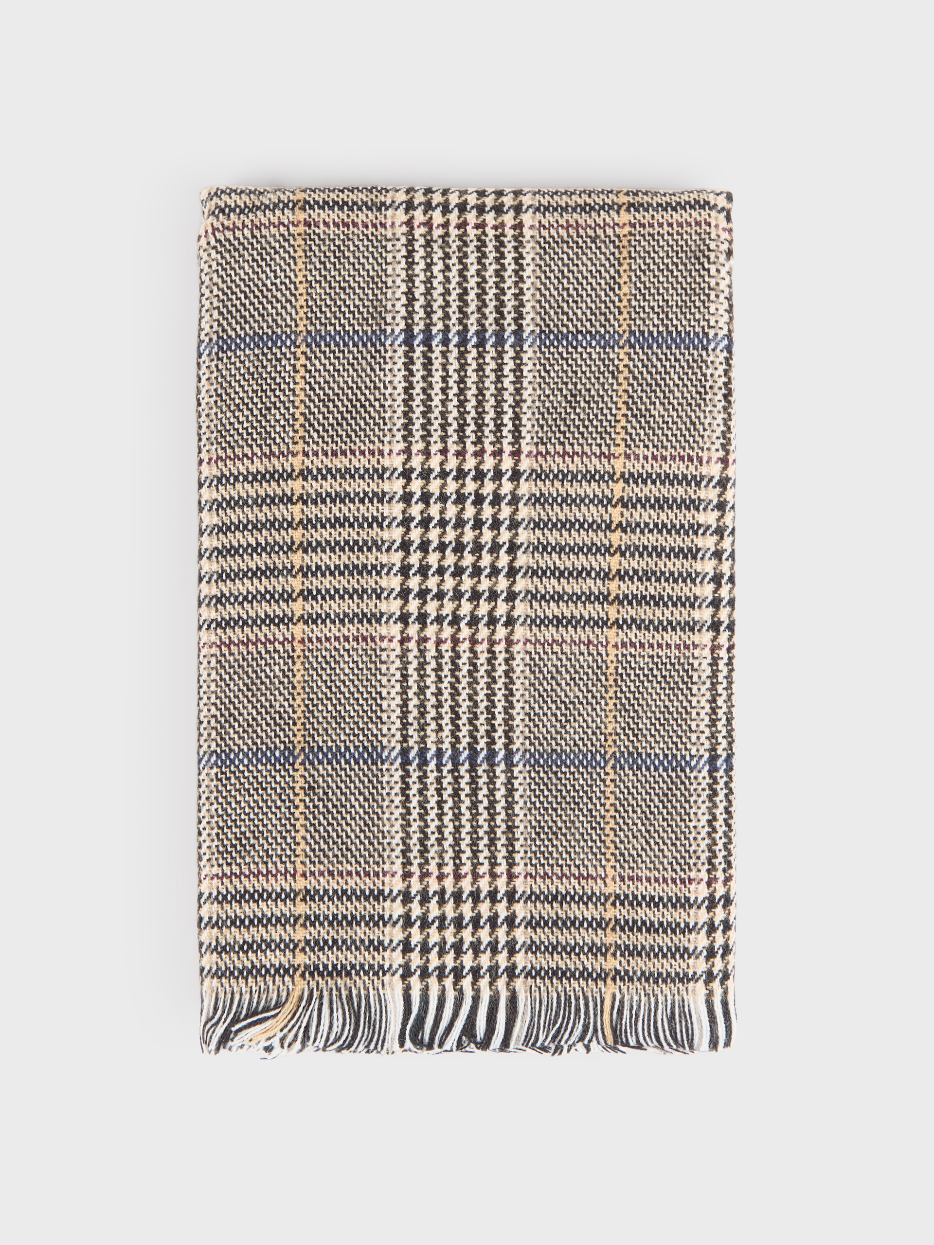 BUFANDA CHECKS MARRÓN