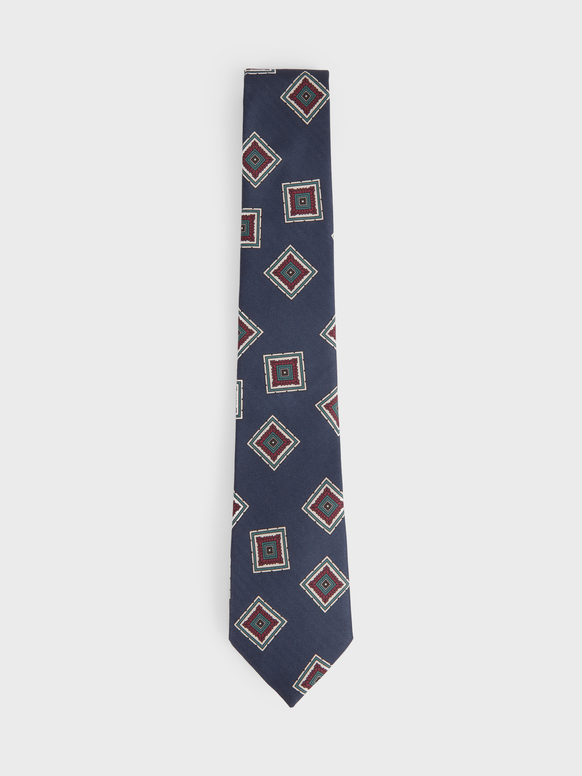 CORBATA PRINTED AZUL MARINO