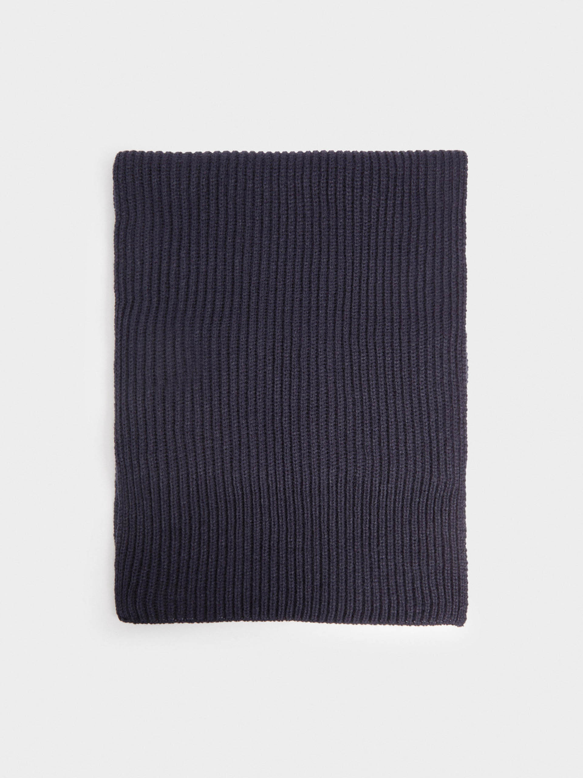 BUFANDA PUNTO AZUL MARINO
