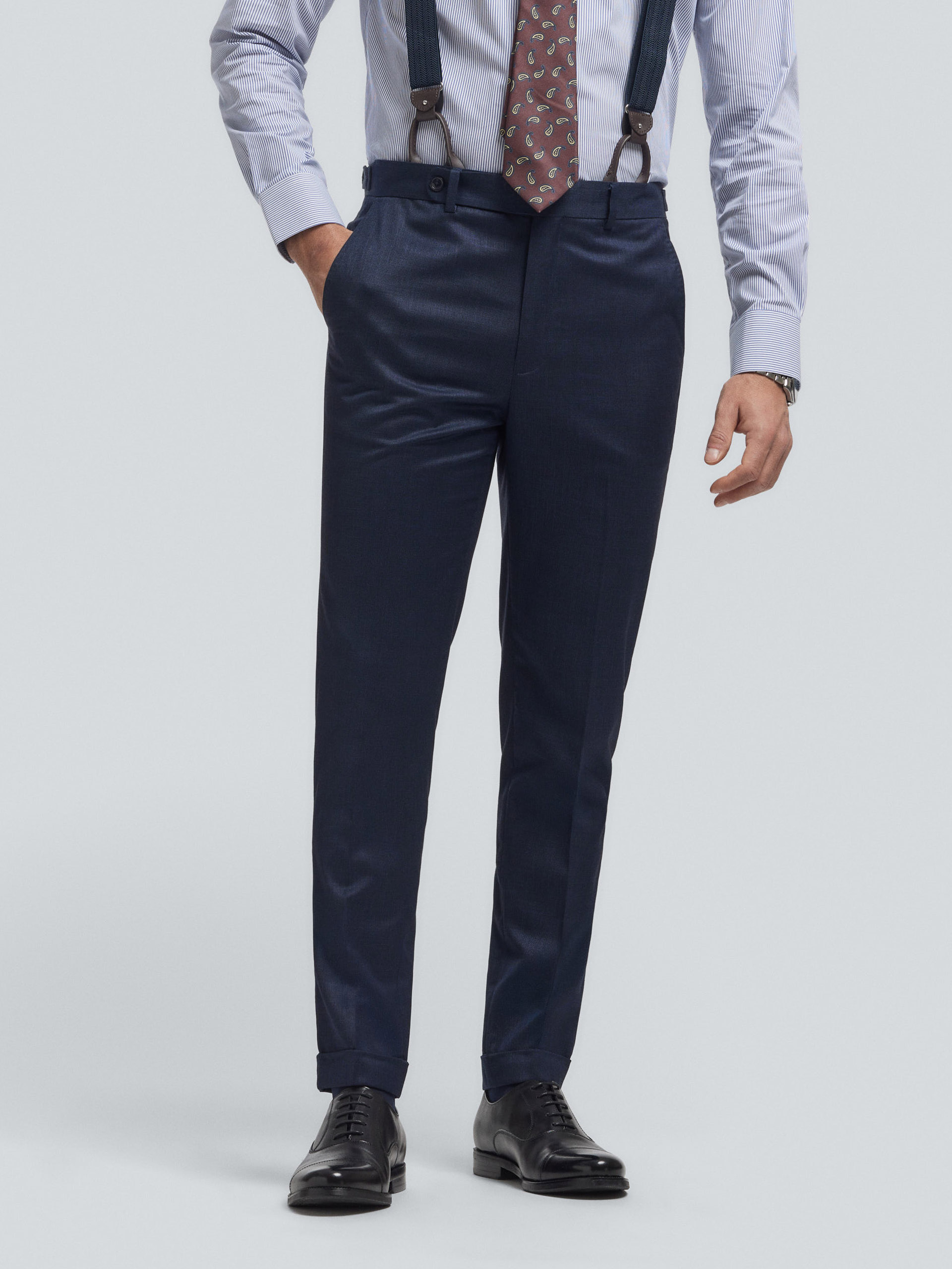 PANTALON NAPOLI EXTRAFINE AZUL MARINO