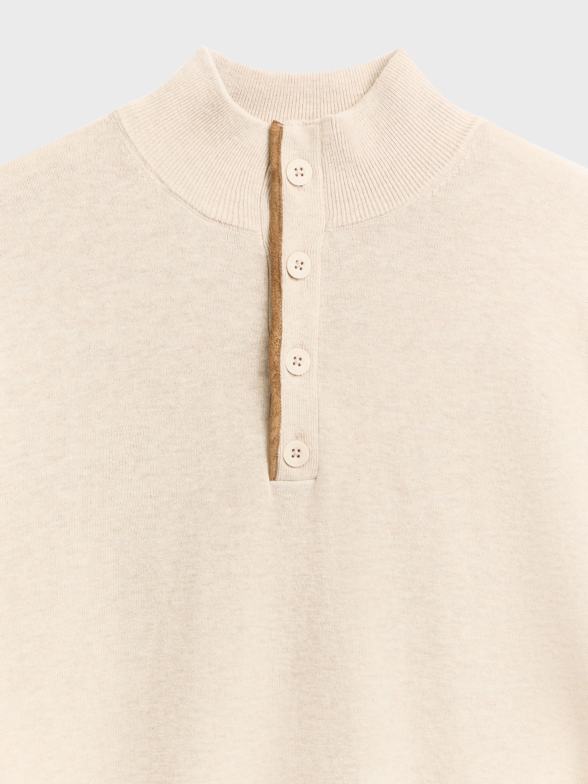 JERSEY BUTTON COLLAR