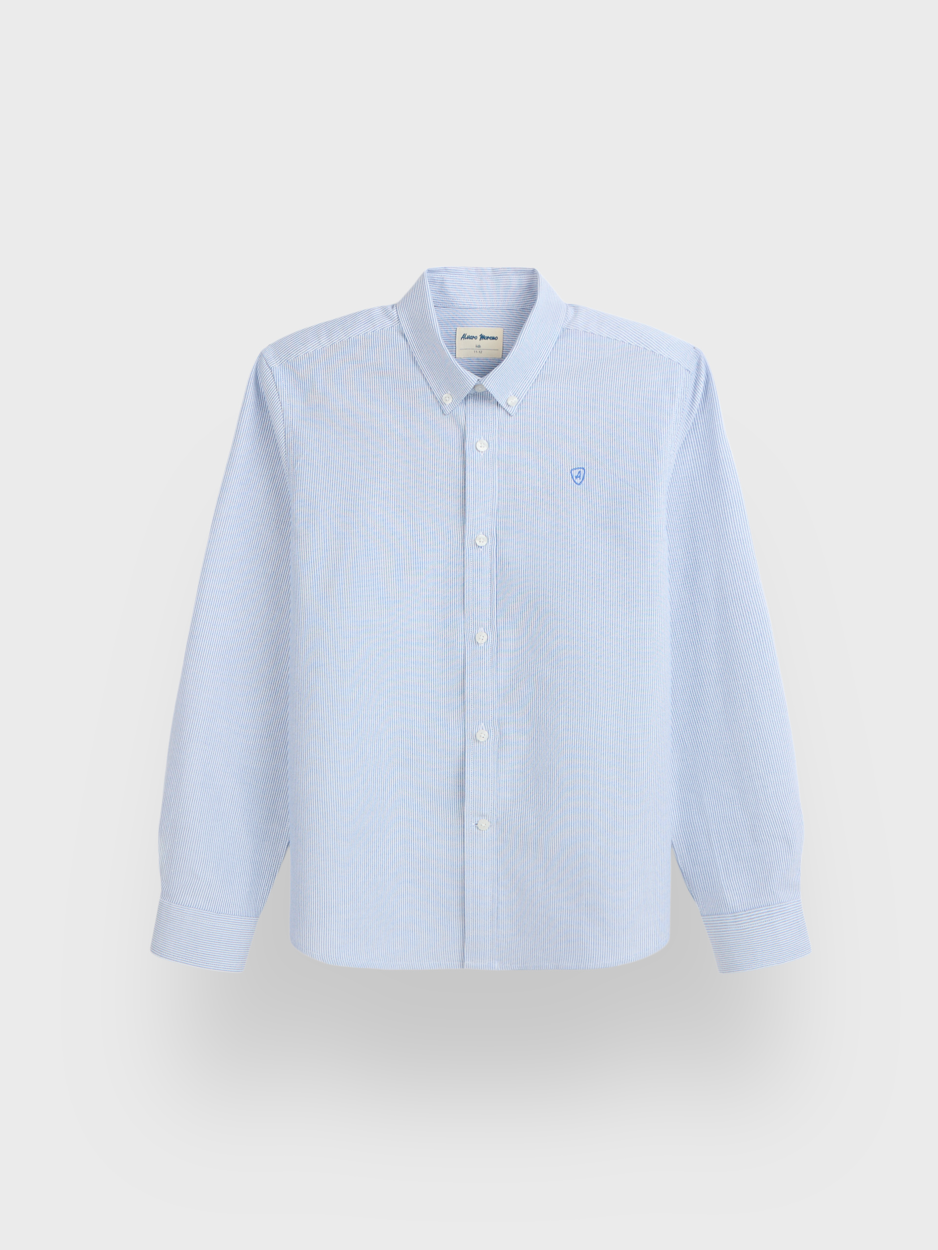 CAMISA OXFORD MIL RAYAS KIDS AZUL