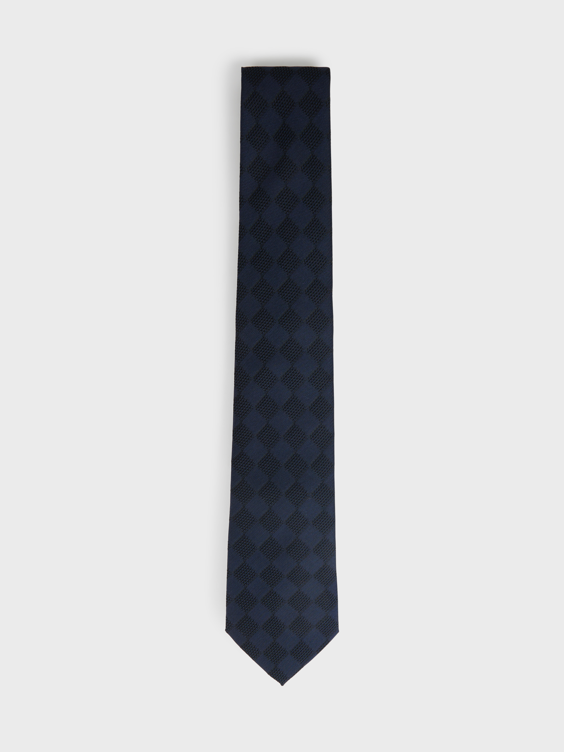 CORBATA GRENADINE AZUL MARINO