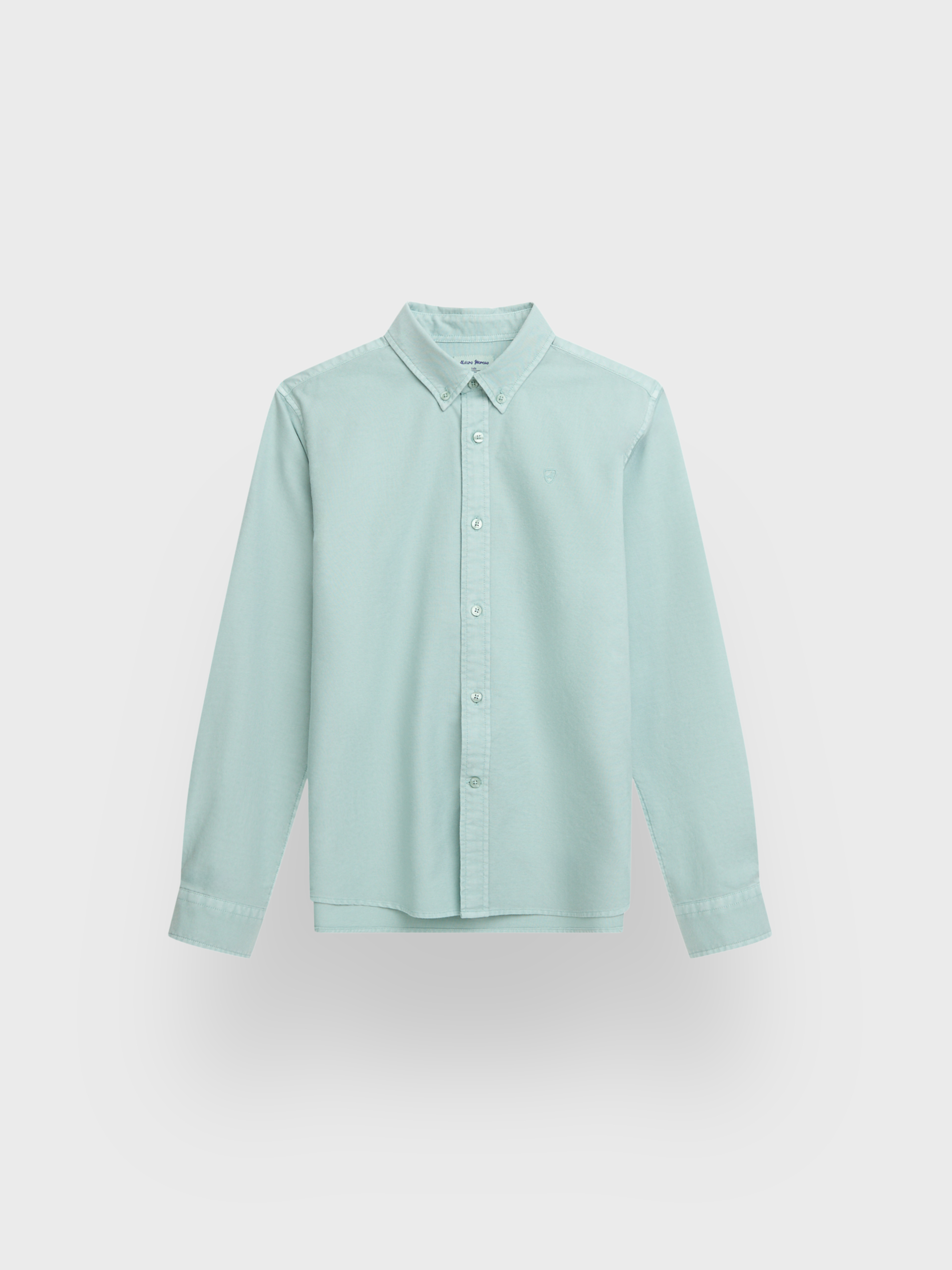 CAMISA OXFORD DYE KIDS VERDE AGUA
