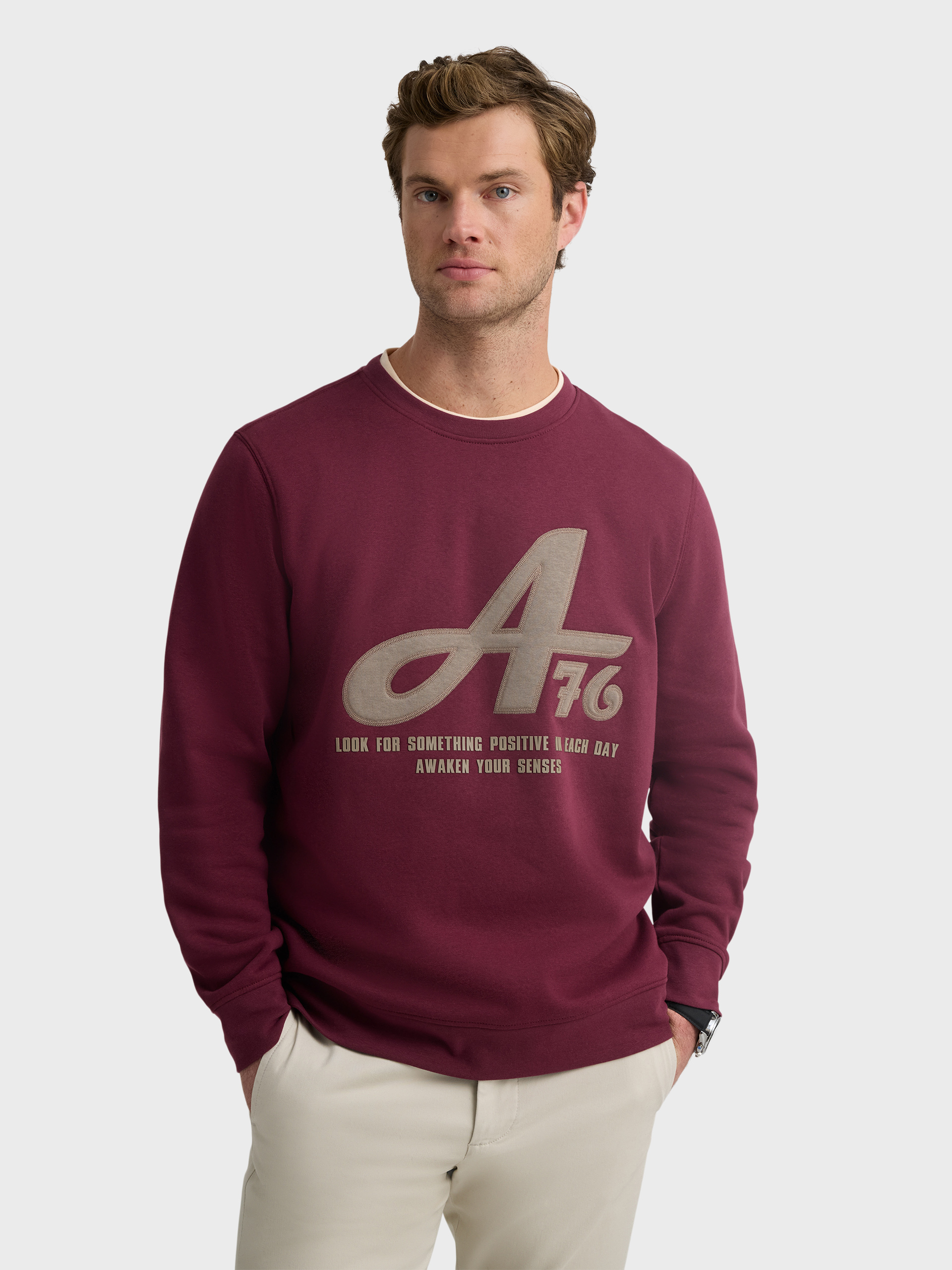 SUDADERA STATUS BURDEOS