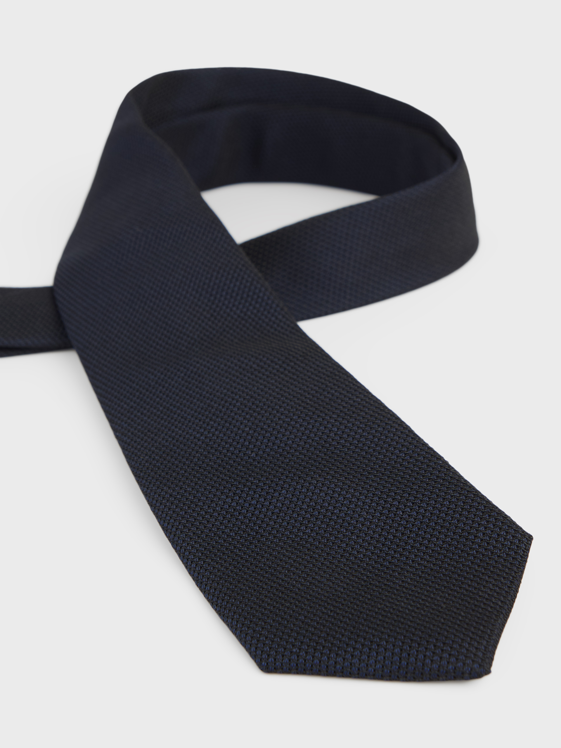 CORBATA GRENADINE LISA AZUL MARINO