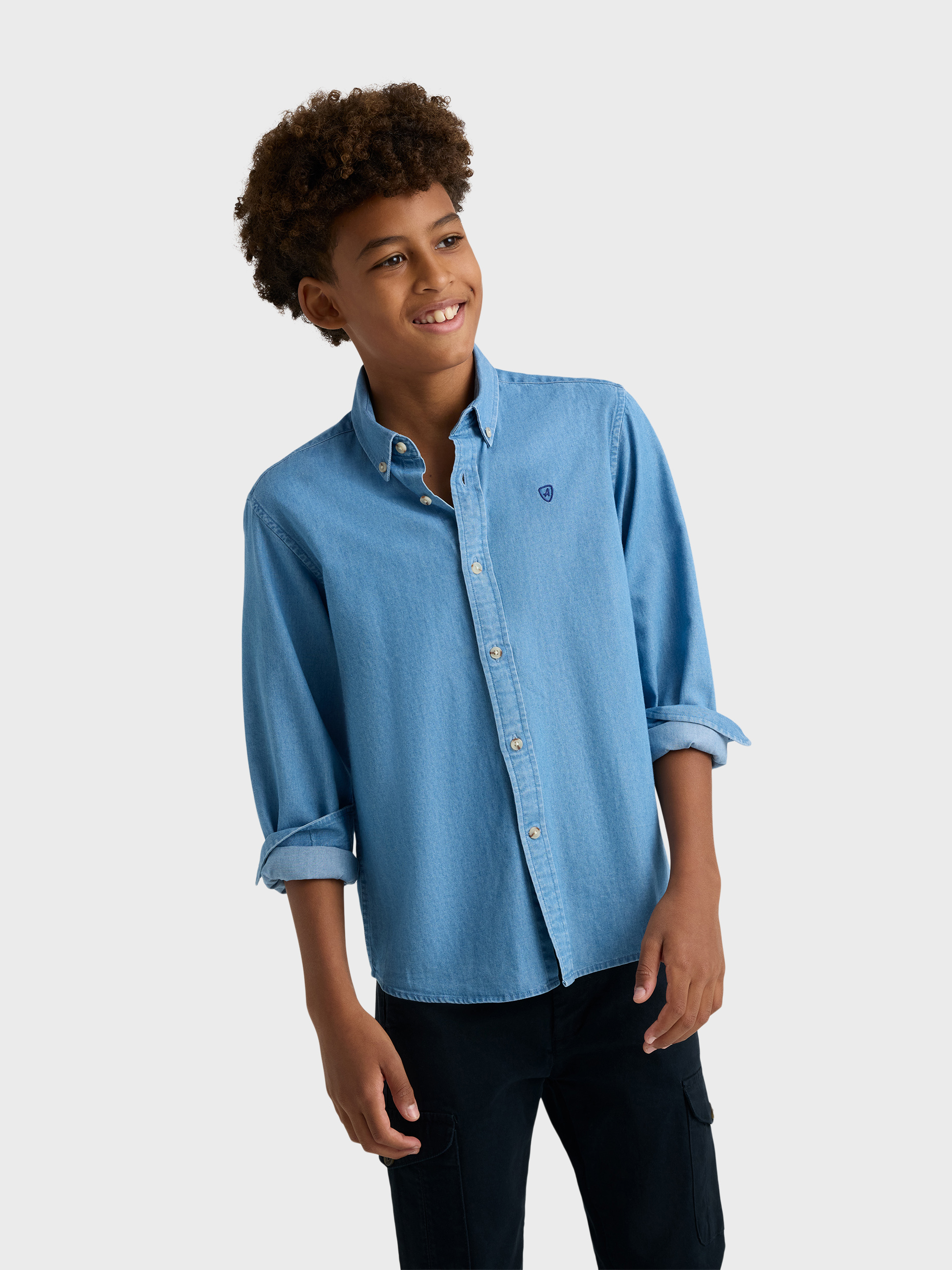 CAMISA DENIM BUTTON DOWN KIDS